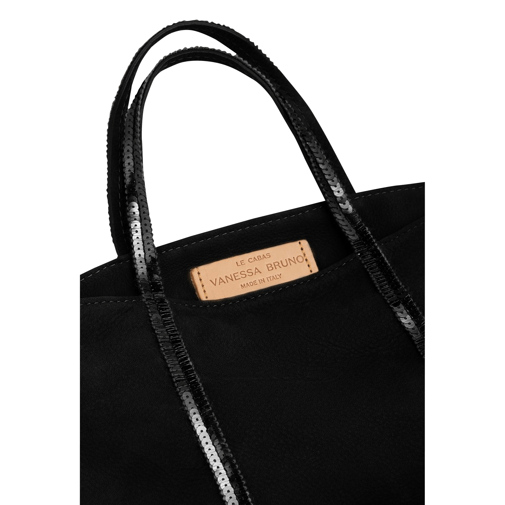 Shopper van leer VANESSA BRUNO Zwart
