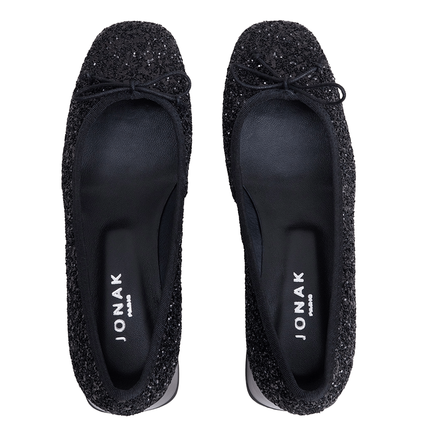 Glitter ballerinas with heels JONAK Black
