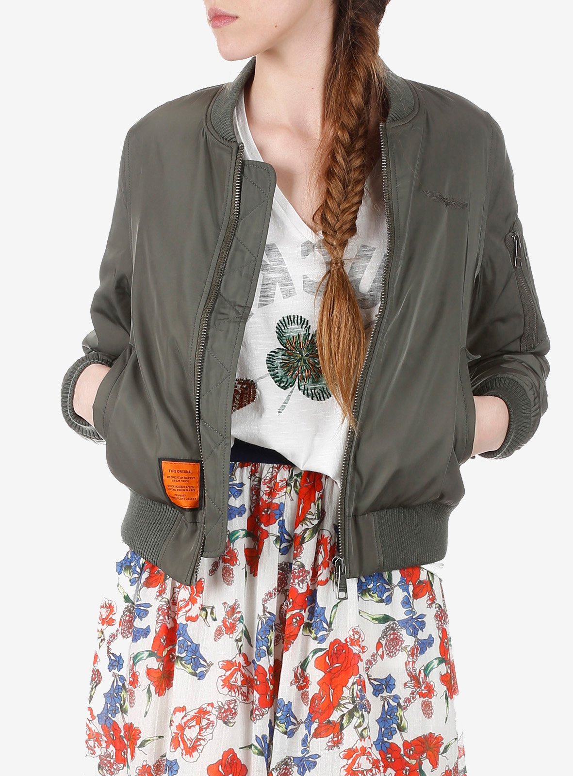 Bomber col teddy cintré BOMBERS ORIGINAL