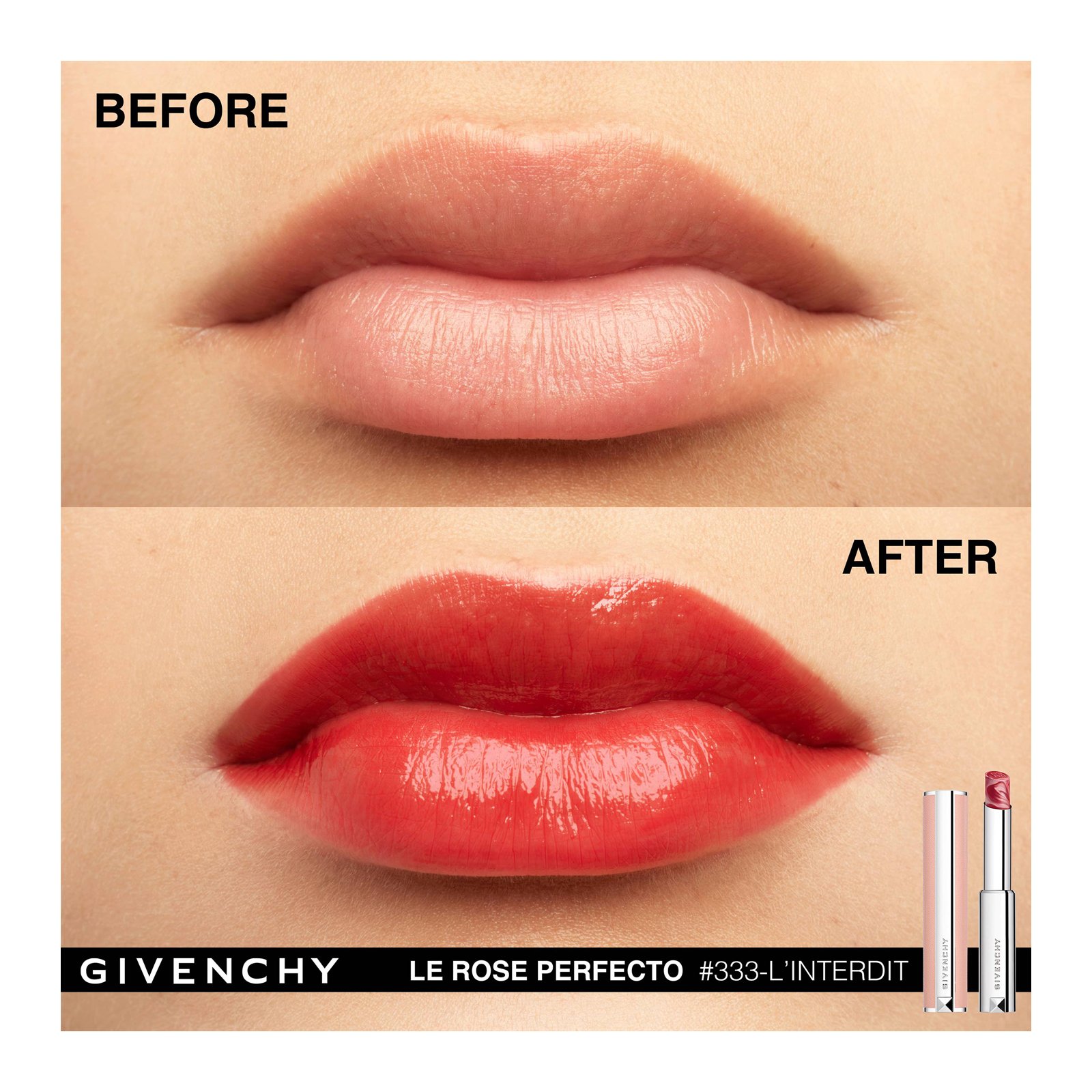 LE ROSE PERFECTO - Perfectionerende lippenbalsem GIVENCHY L'interdit