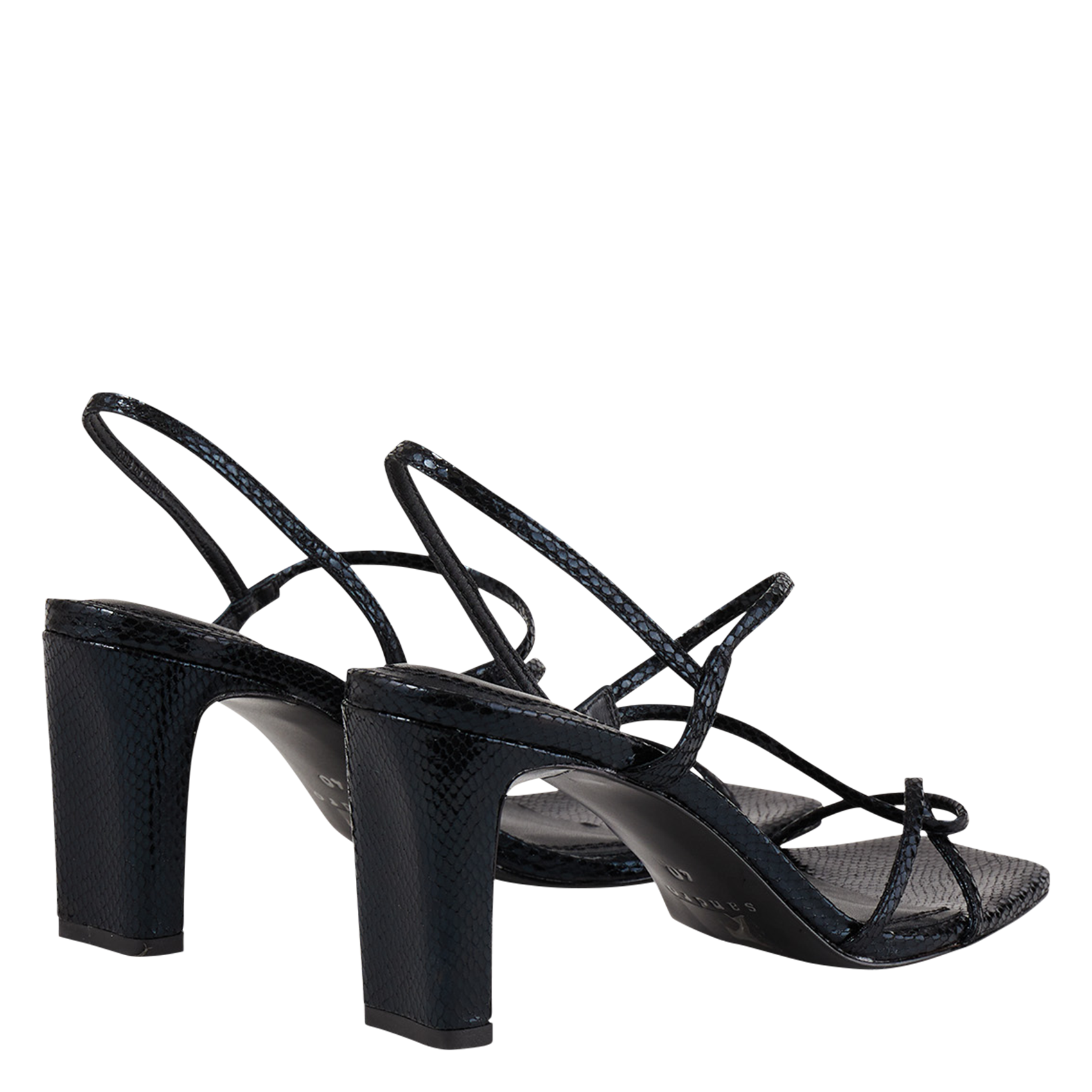 Sandales hautes en cuir SANDRO Noir