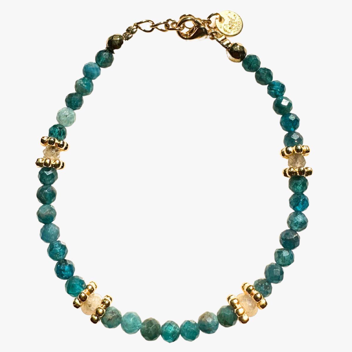 Apatite bracelet GINANDGER Blue