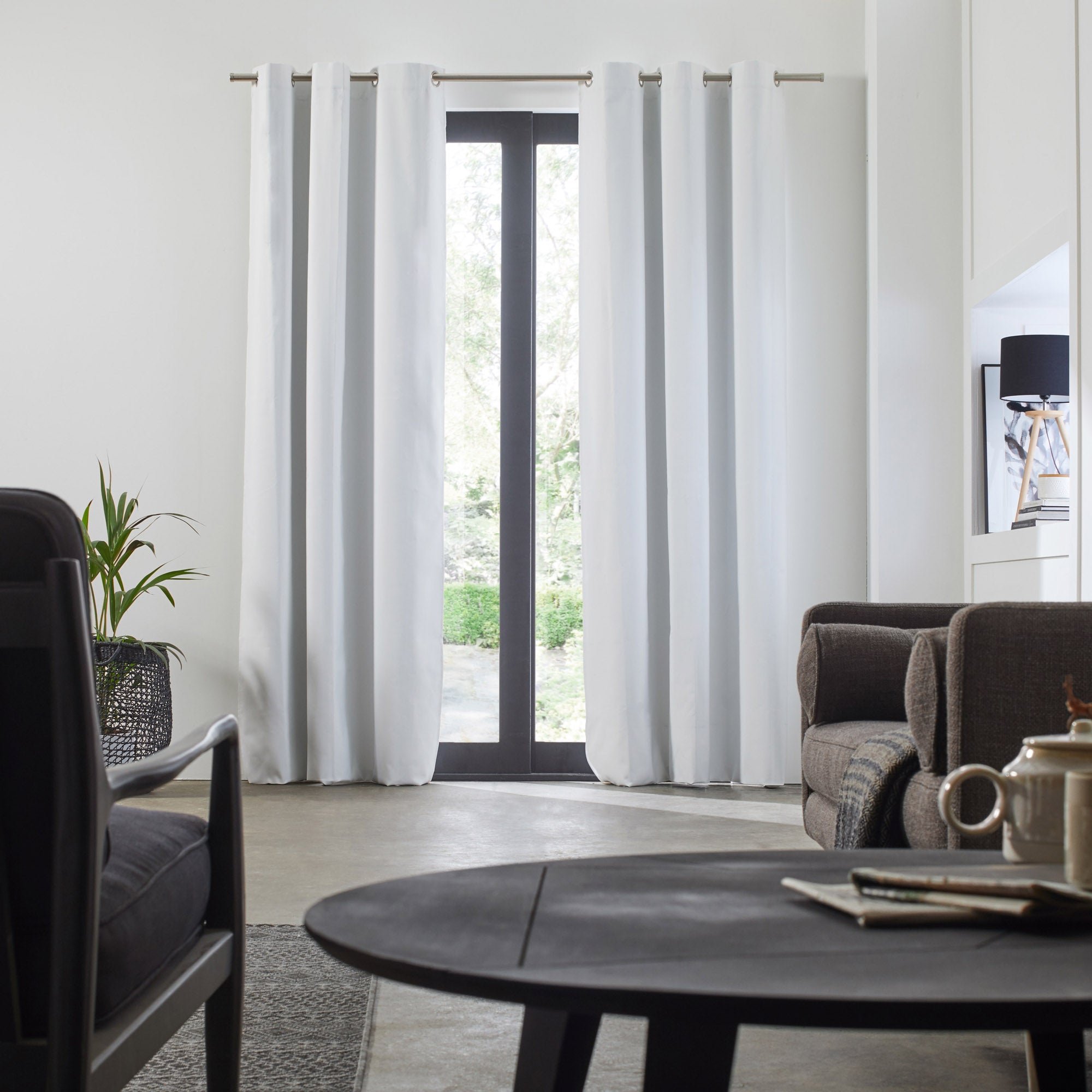 OCCULTANT - Blackout curtain with eyelets MADURA White