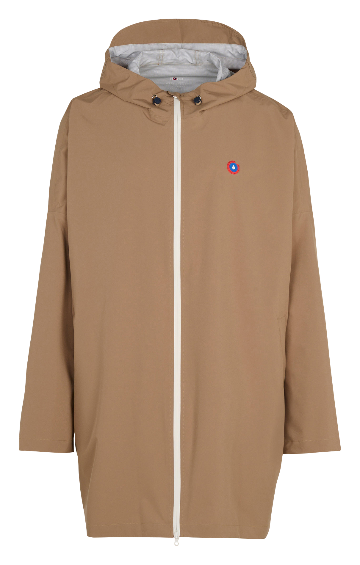 Weite Regenjacke mit Kapuze FLOTTE Beige