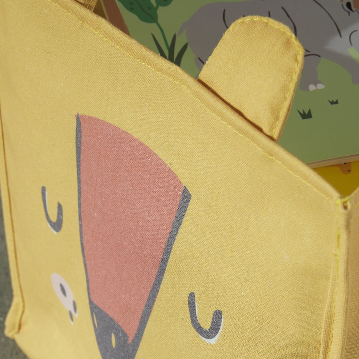 Caisse cube de rangement FACTORY Jaune