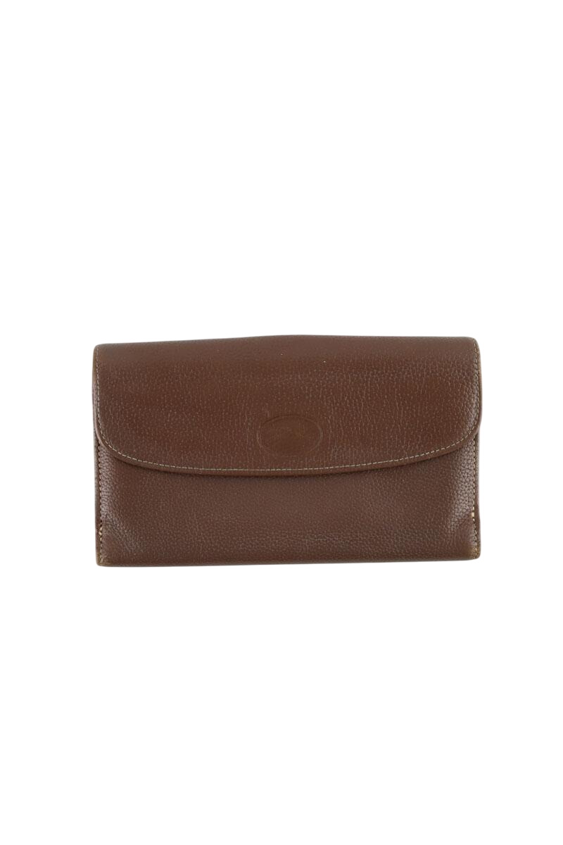 Babylon leather wallet LONGCHAMP - Seconde Main Brown