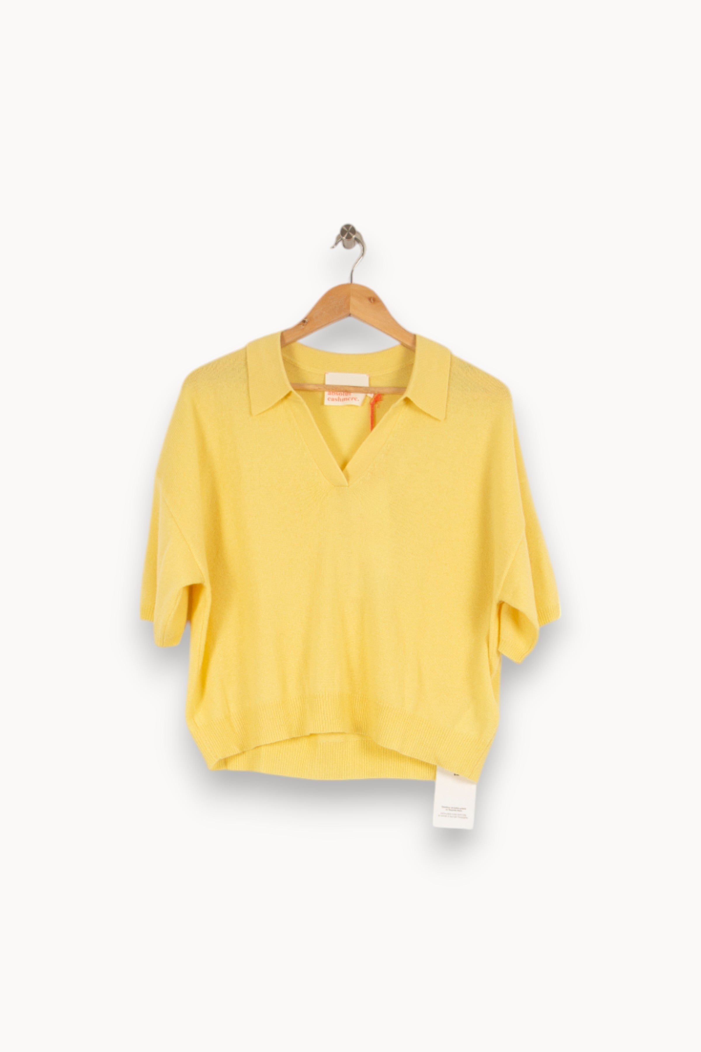 Tommy Badge T-shirt ABSOLUT CASHMERE - Seconde main Yellow