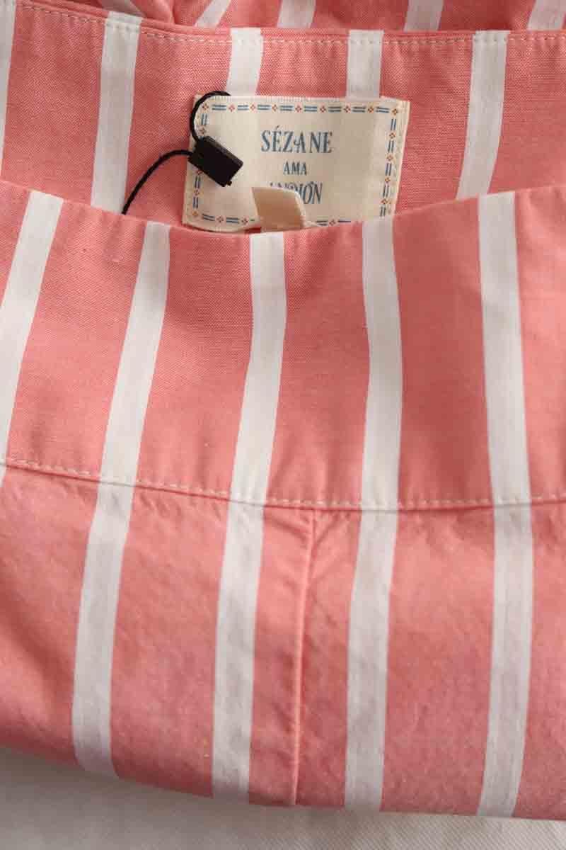 Wide cotton trousers  SEZANE - Seconde main Pink