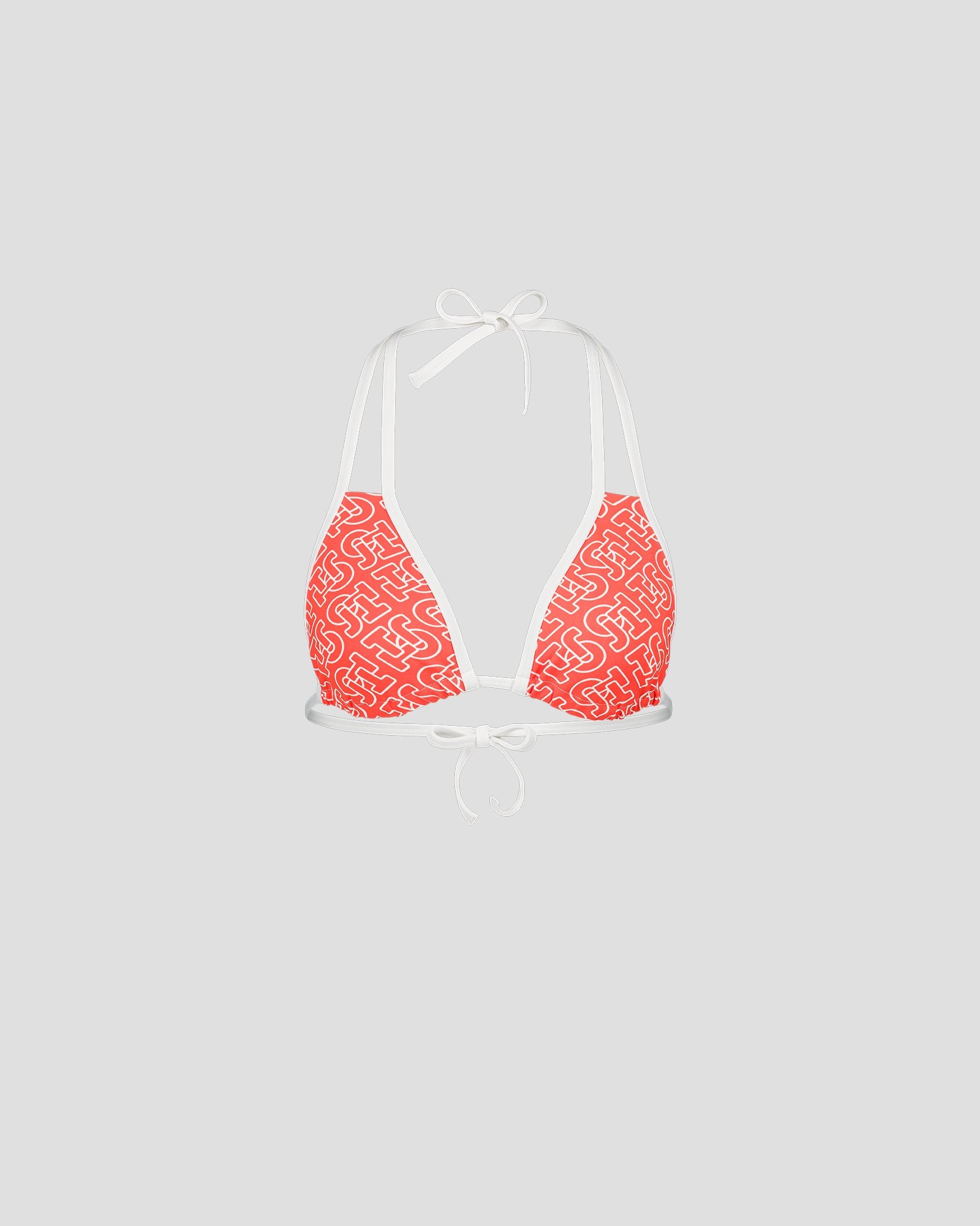Haut de maillot de bain triangle mono maddie monogram top JOTT Rouge