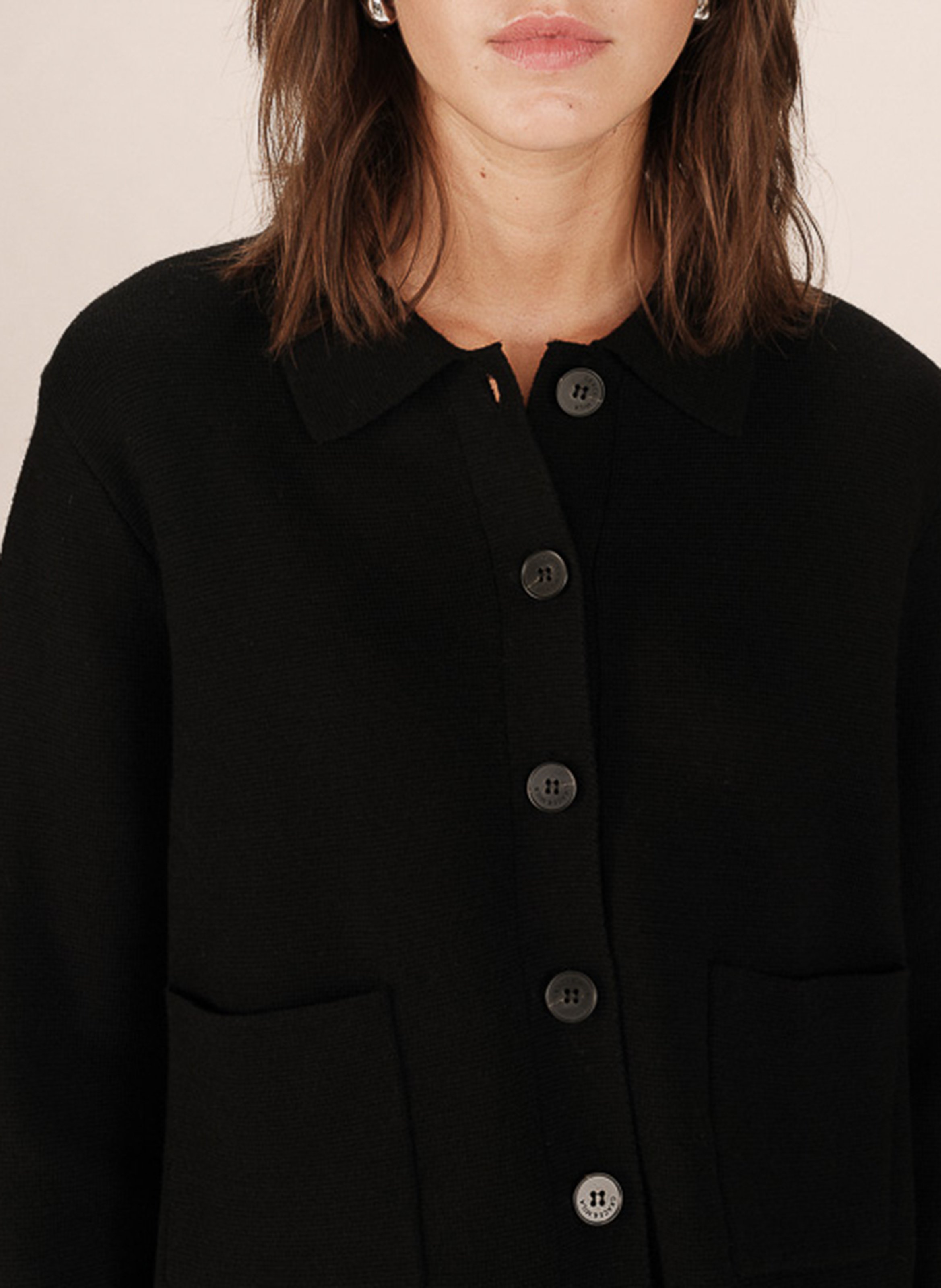 Shirt collar vest GRACE ET MILA Black