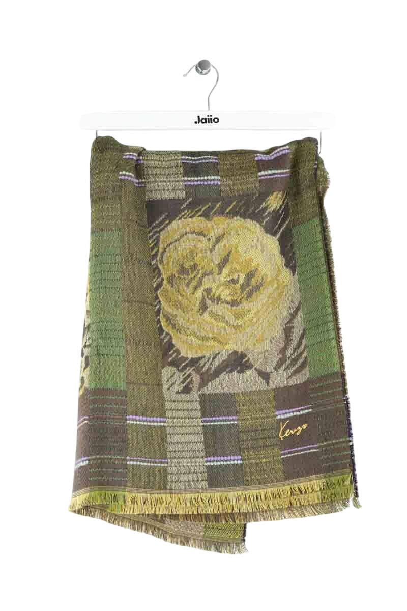 Leather jacket with hood KENZO - SECONDE MAIN Multicolored