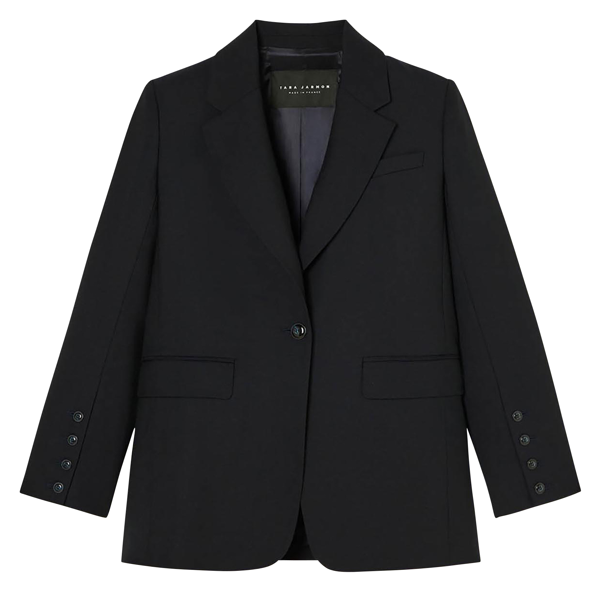 Giacca tailleur dritta in lana TARA JARMON Blu