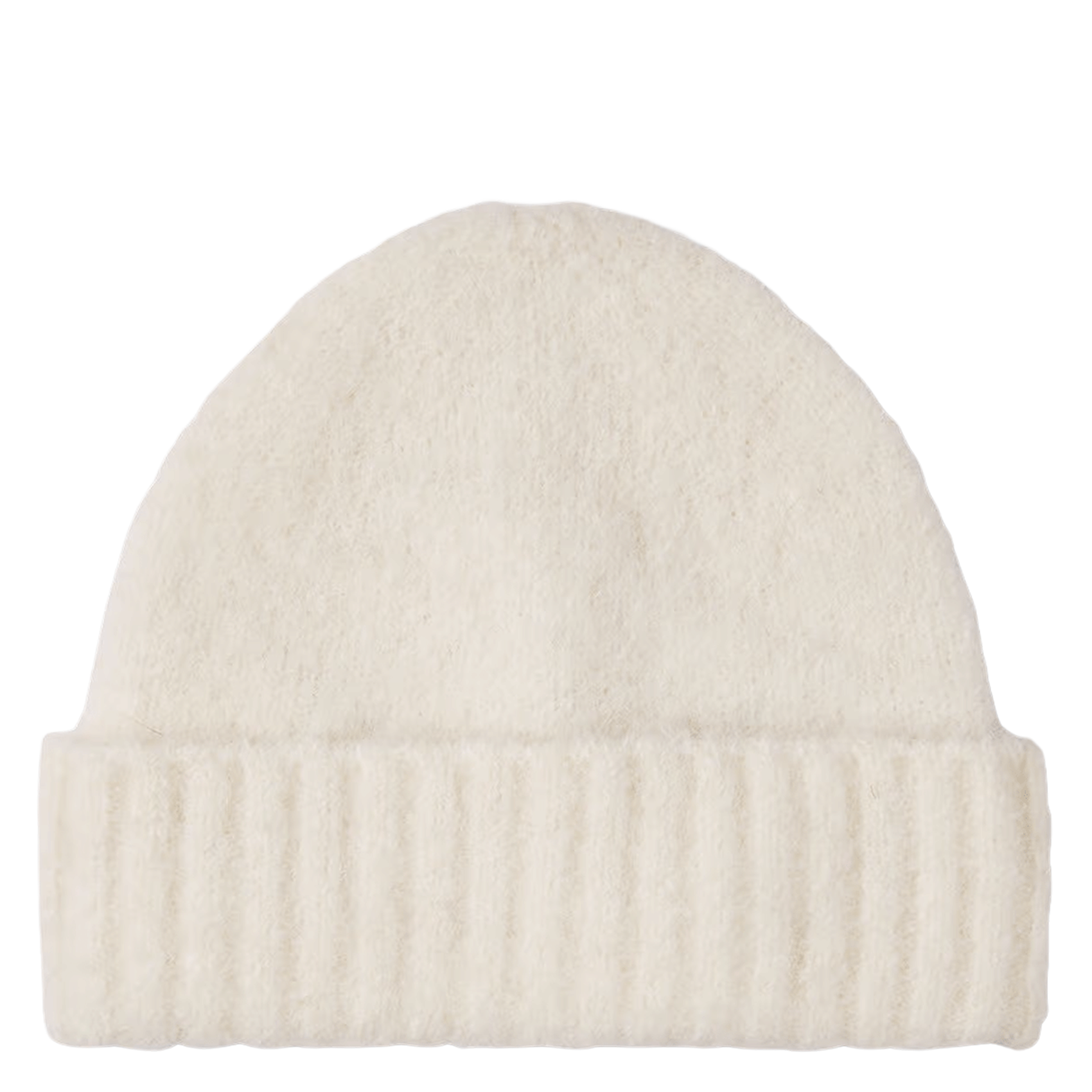 Muts met omgeslagen rand van gemengde alpaca wol SAMSOE SAMSOE