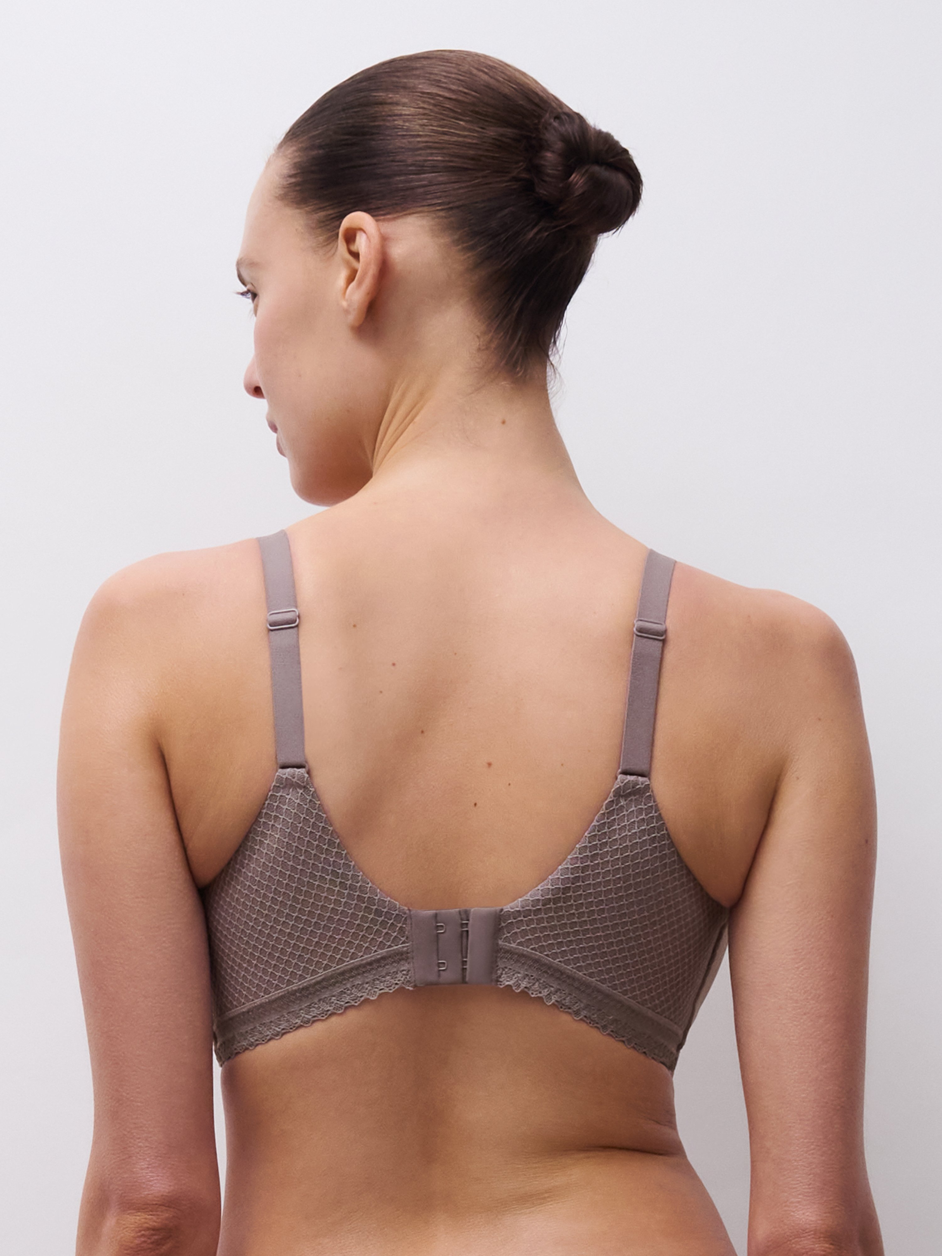 Non-wired padded lace bra CHANTELLE Purple