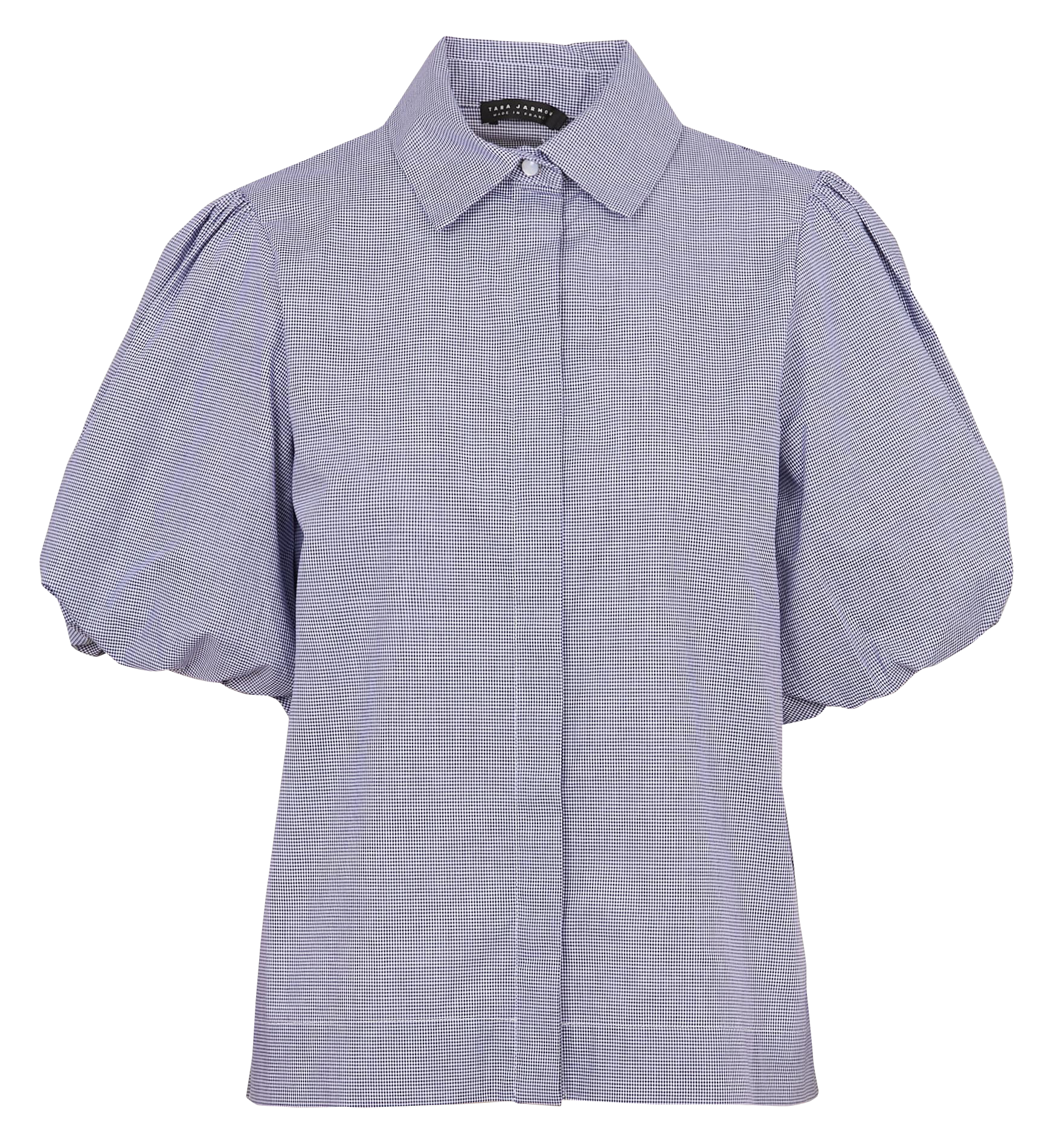 Checked short-sleeved shirt TARA JARMON Blue