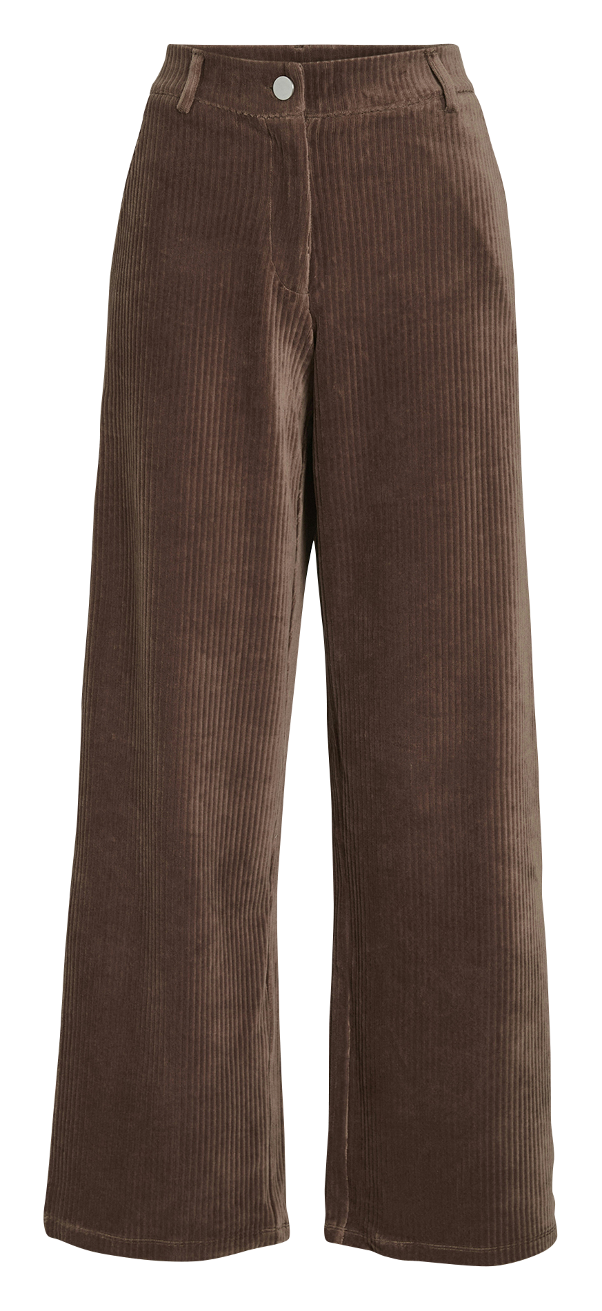 Pantalon large en coton mélangé VILA Marron