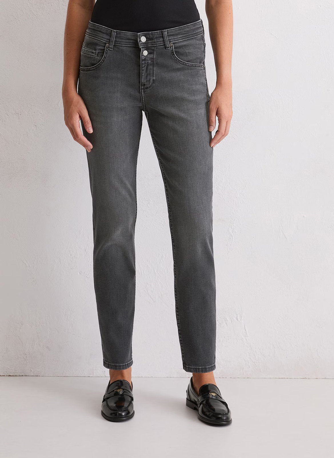 Vaquero desteñido con 5 bolsillos MARC O'POLO Gris