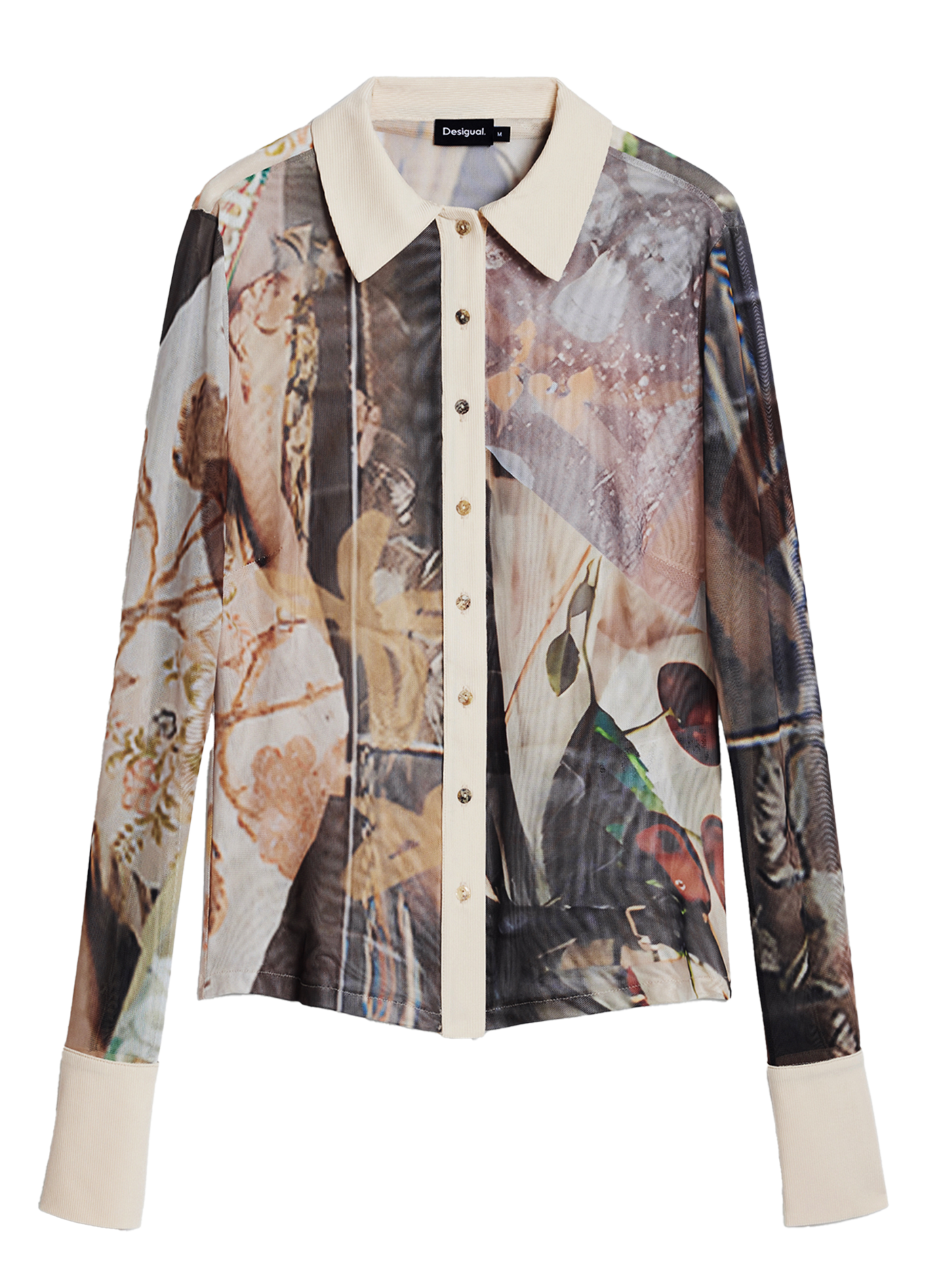 Camicia colletto classico DESIGUAL Marrone