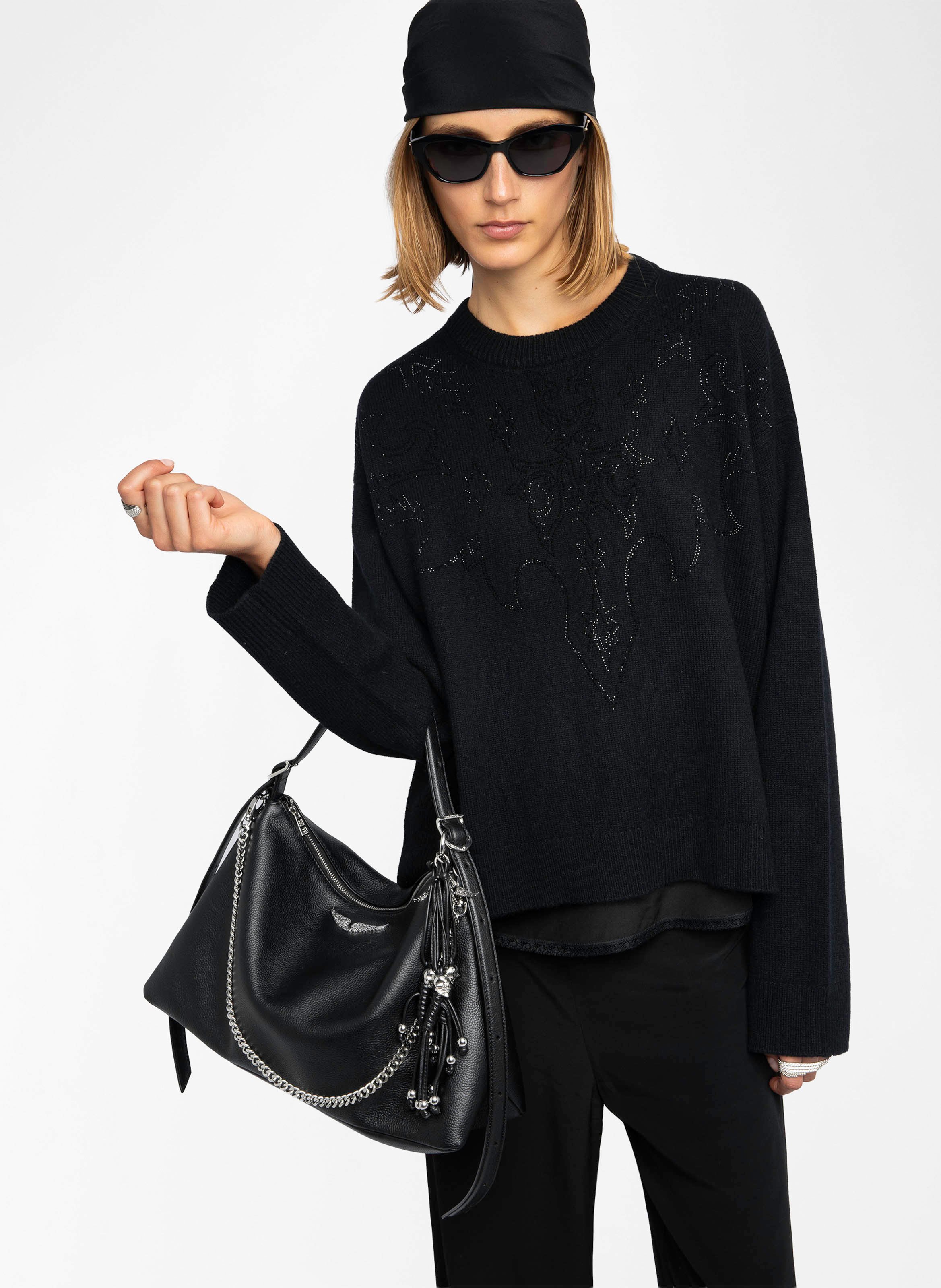Pull col rond en cachemire  ZADIG&VOLTAIRE Noir