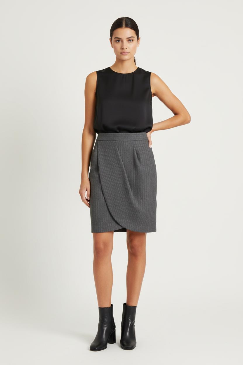 Short & midi skirt TARA JARMON - Seconde Main Grey