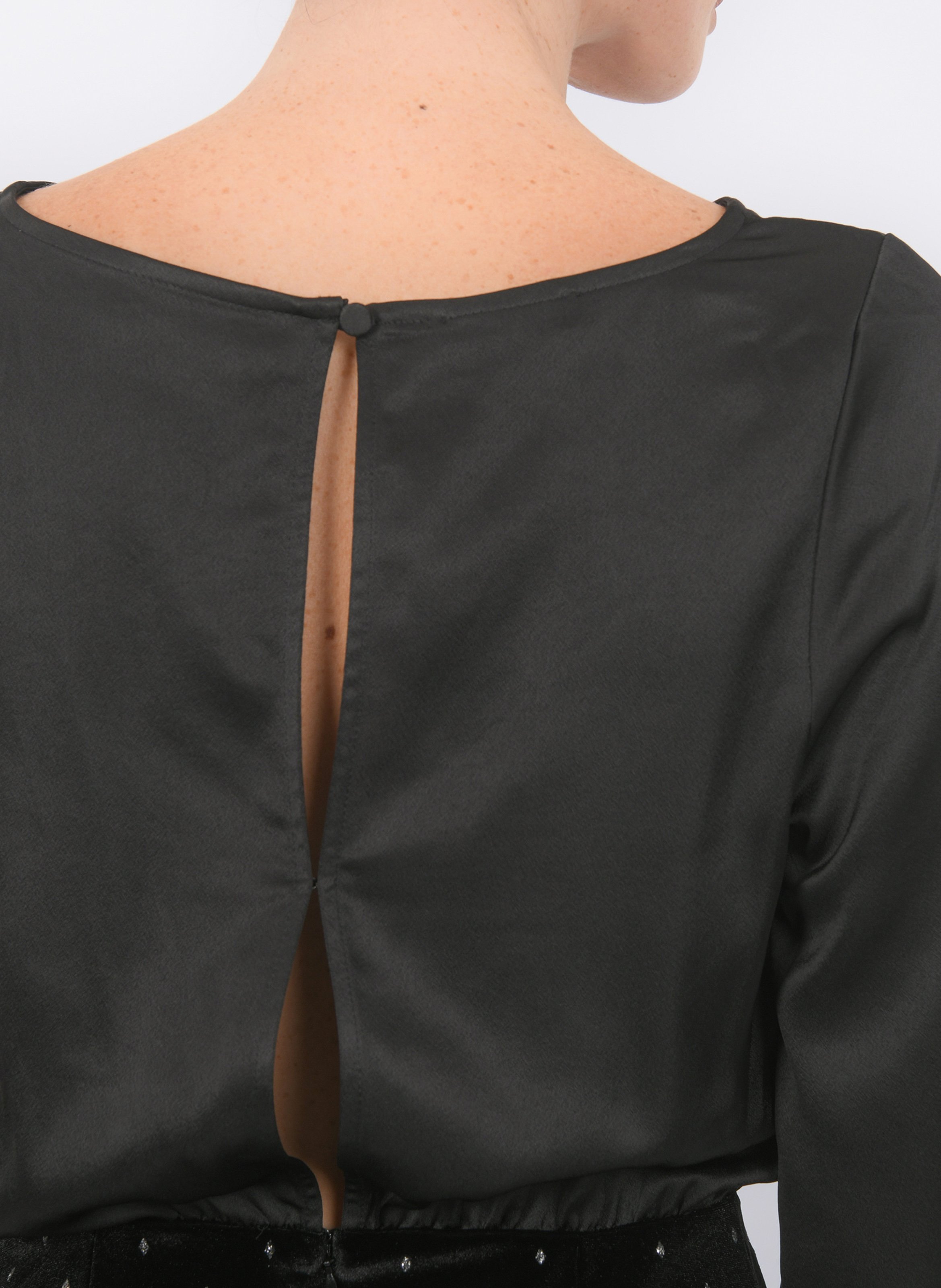 Korte jurk met ronde hals KOOKAI Zwart