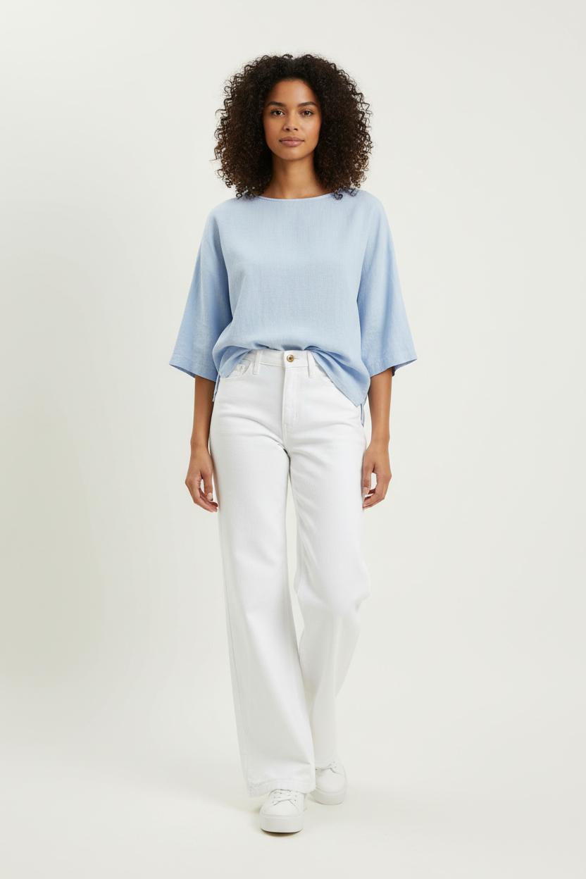 Cropped slim jeans with studs SEZANE - Seconde main White