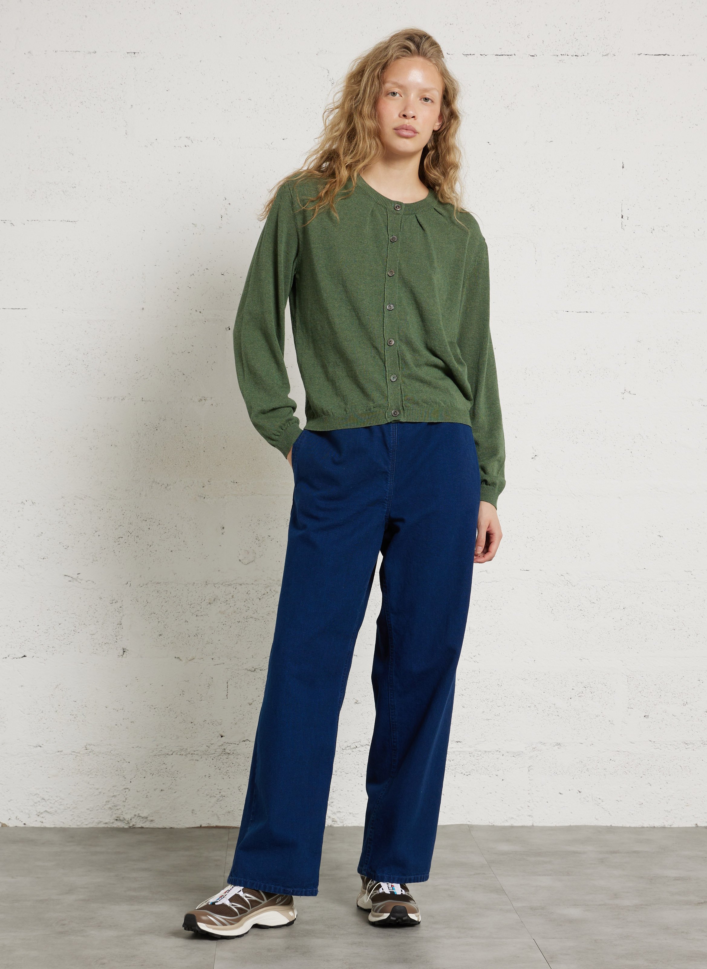 Rechte broek van spijkerstof AMERICAN VINTAGE Blauw