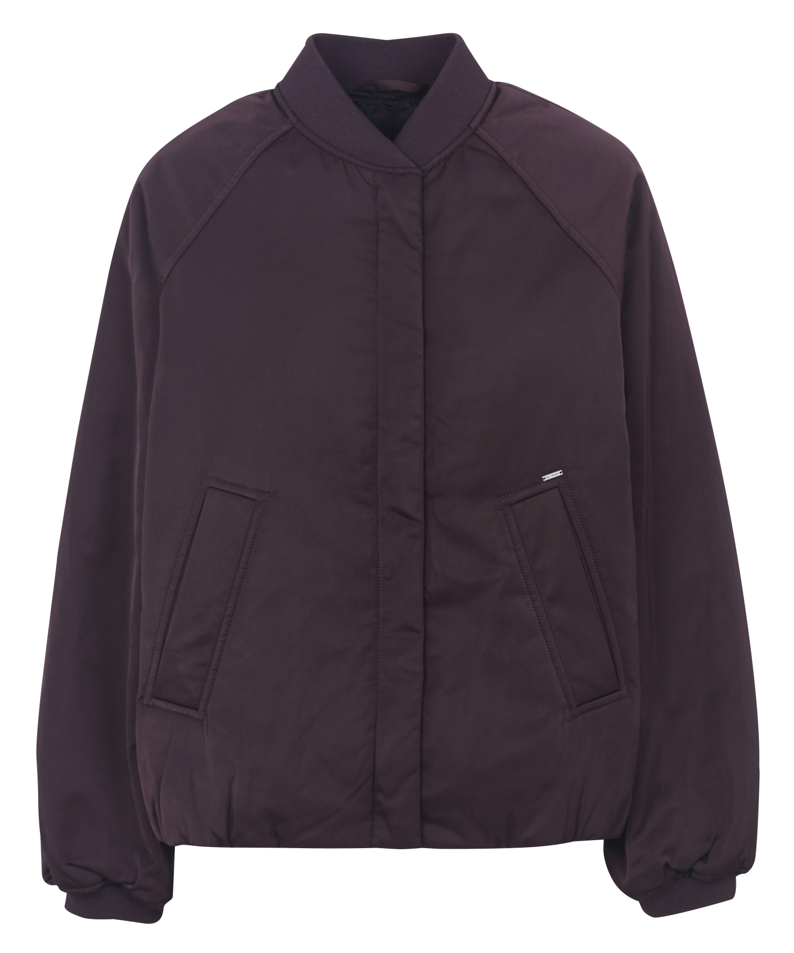 Oversize-Jacke einfarbig langärmlig IKKS Violett