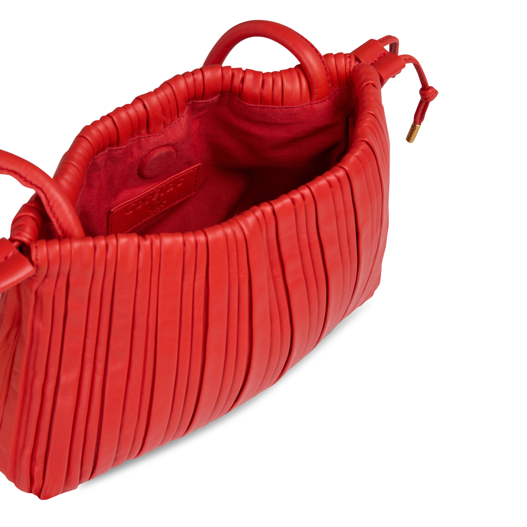Sac bandoulière en cuir COTELAC Rouge