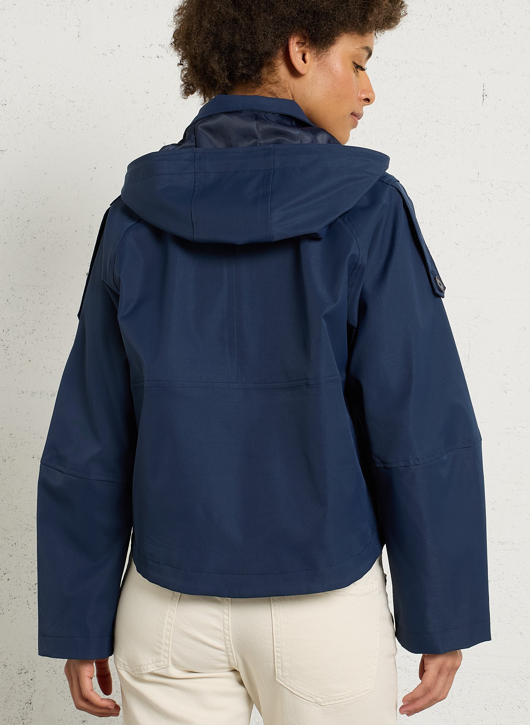 Loose-fit jacket with hood FLOTTE Blue
