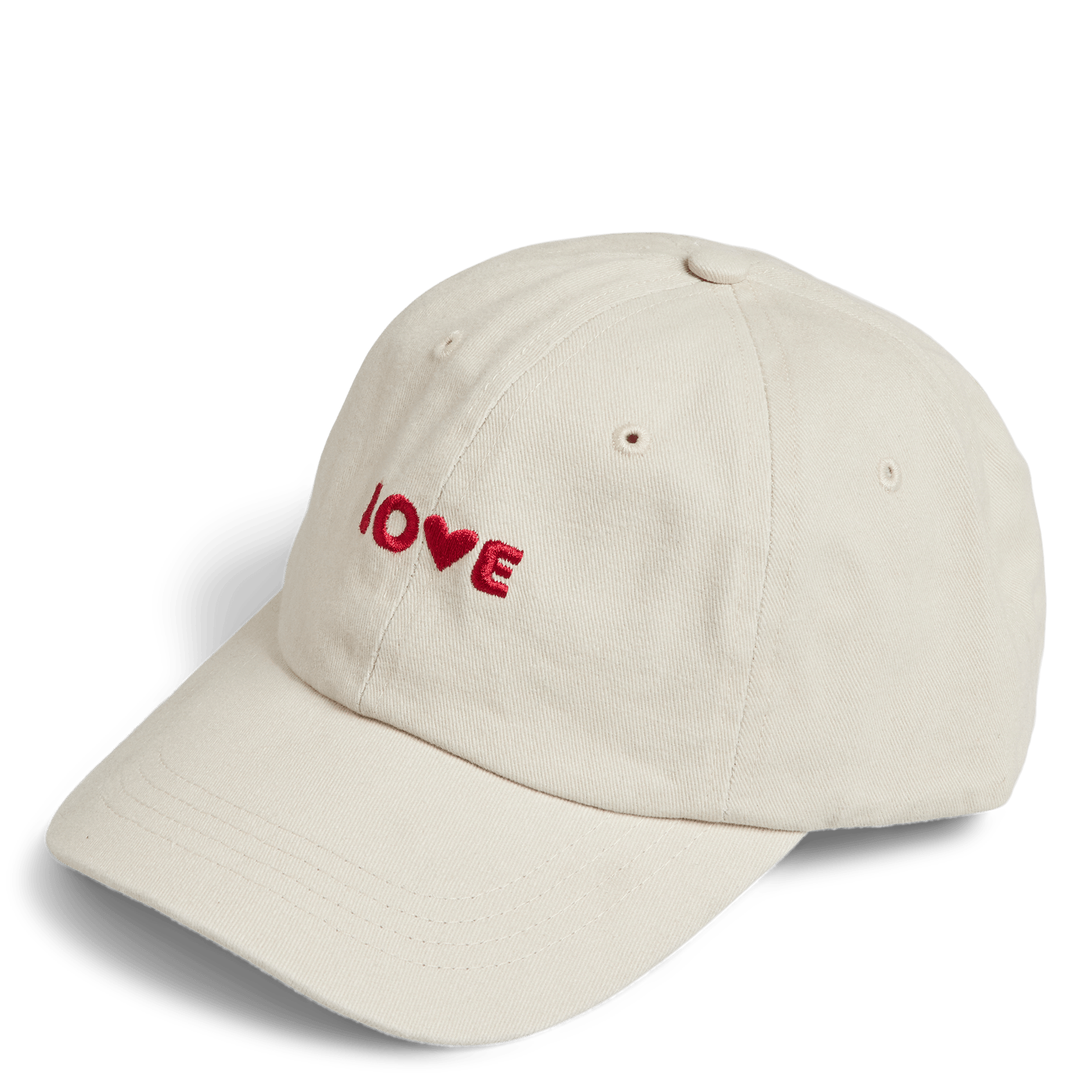 Casquette en coton mélangé brodé PIECES Gris