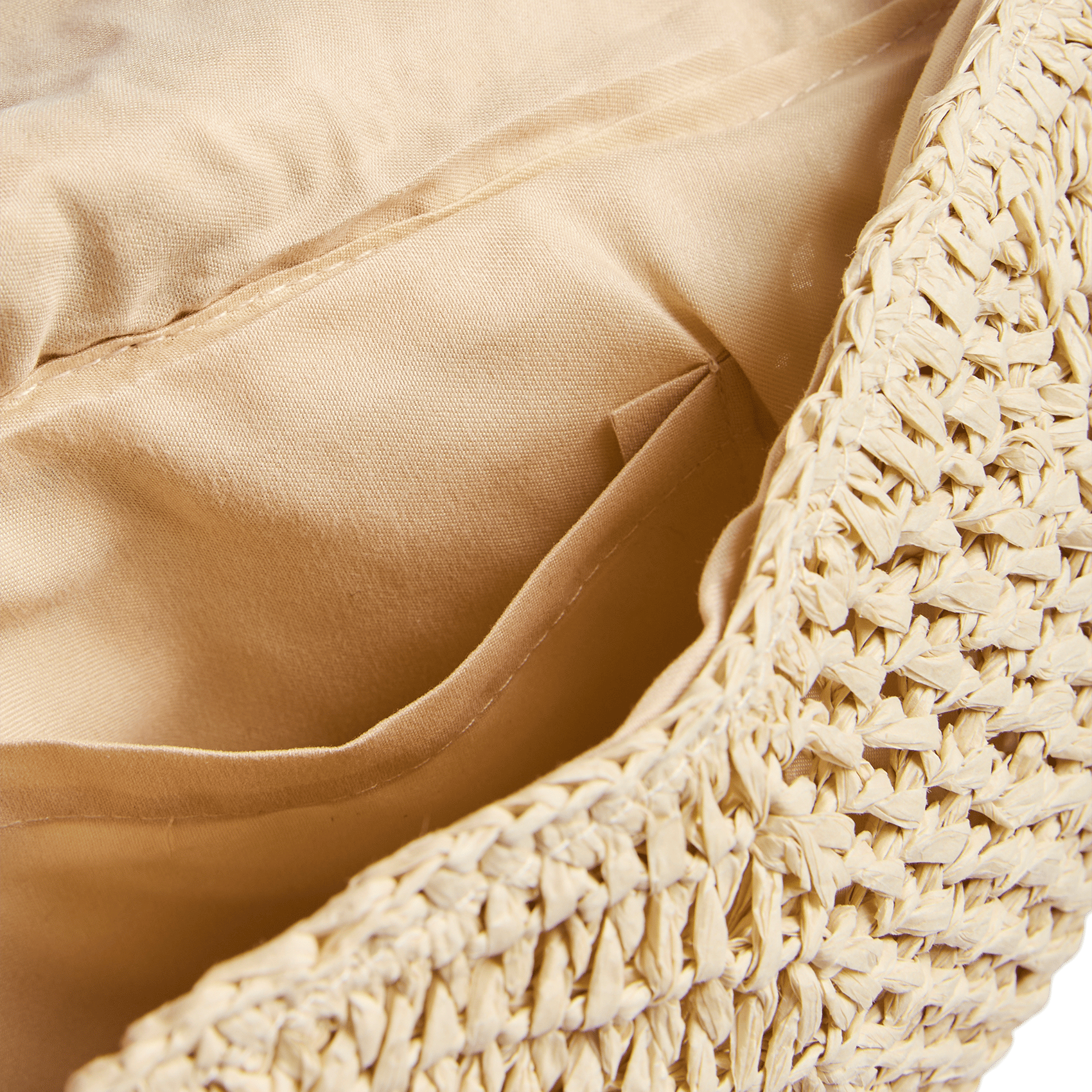 Sac porté épaule en paille PIECES Vert