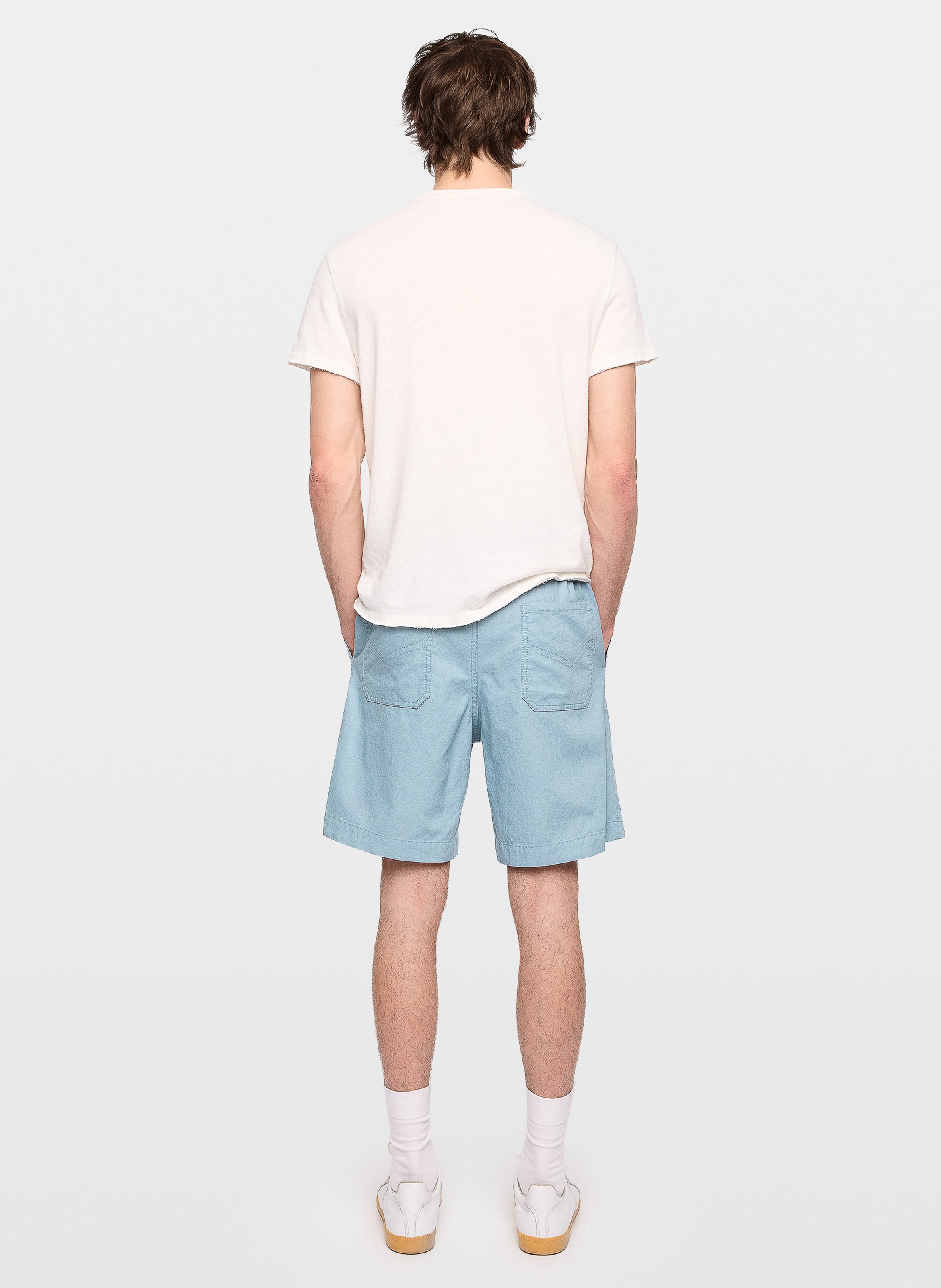 Grote bermuda van linnen en katoen ZADIG&VOLTAIRE Blauw