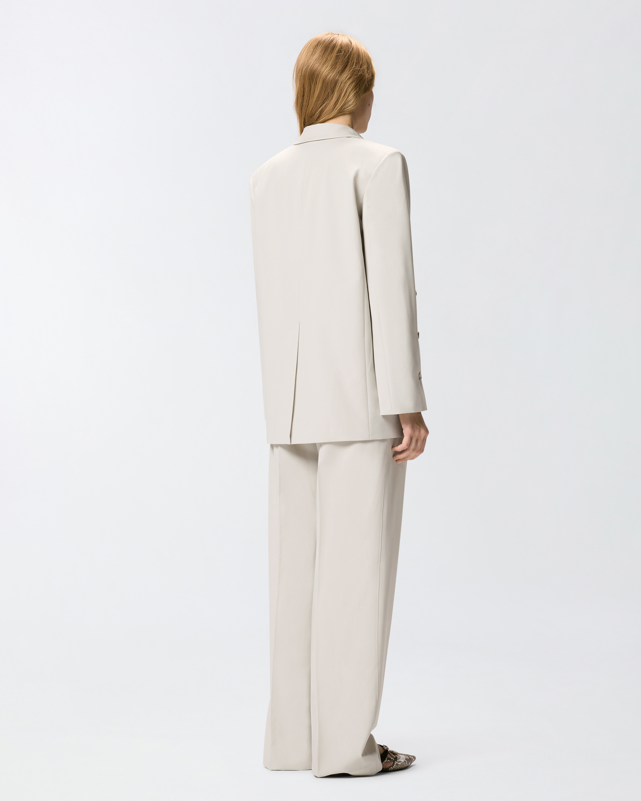 Veste fluide fendue PINKO Gris