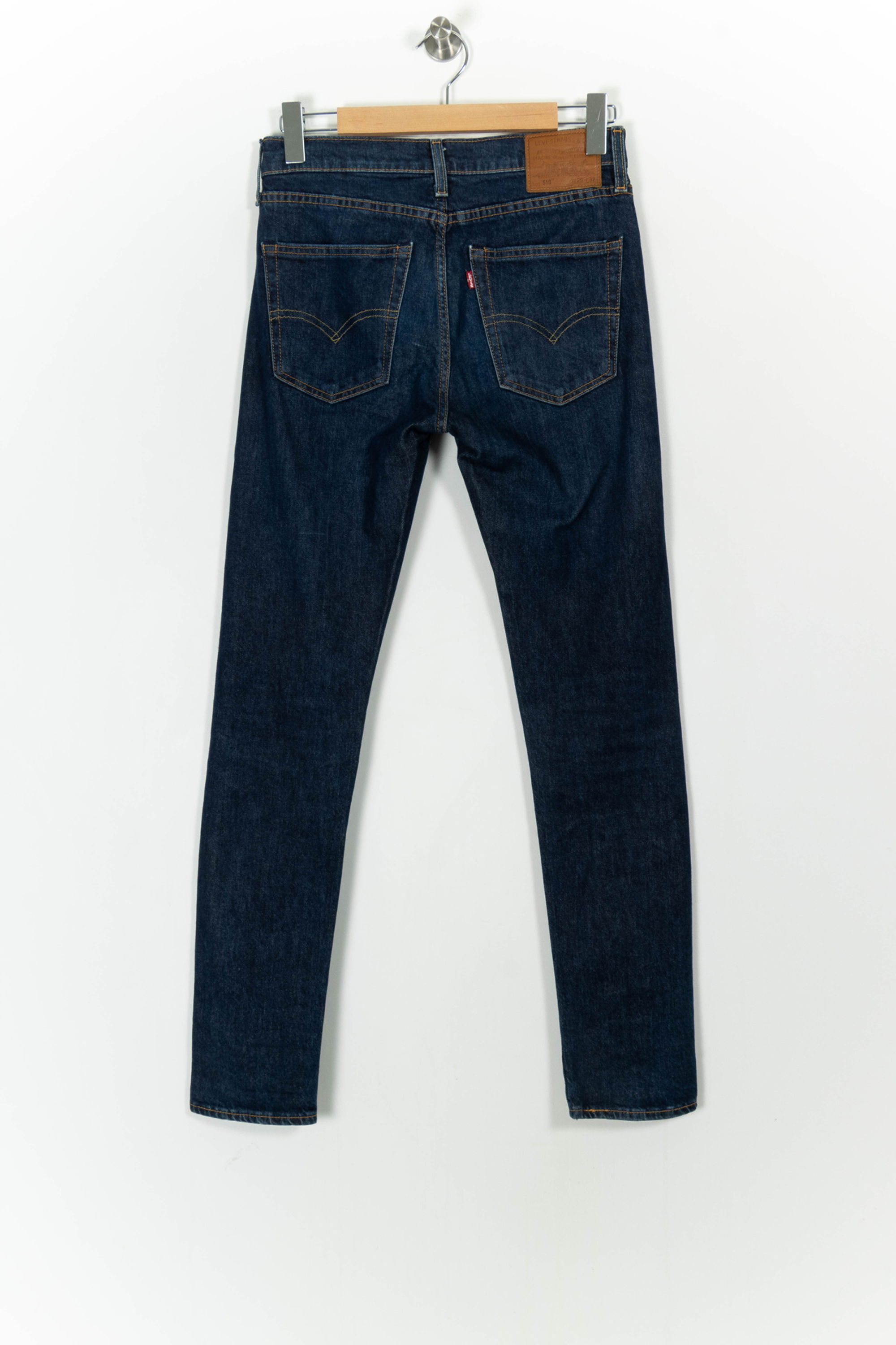 Cropped slim jeans with studs LEVI'S - Seconde main Blue