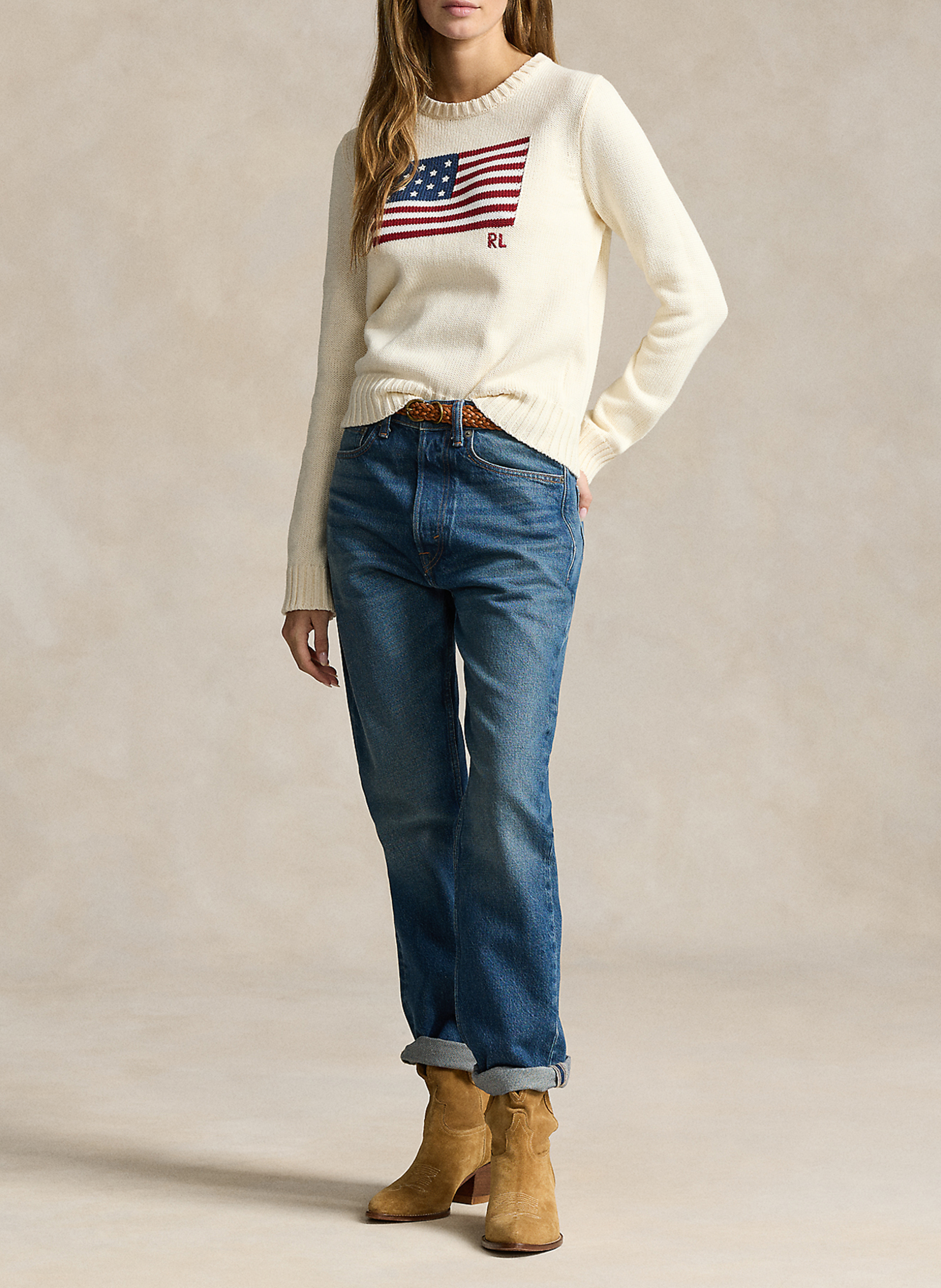 Baumwollpullover POLO RALPH LAUREN Beige