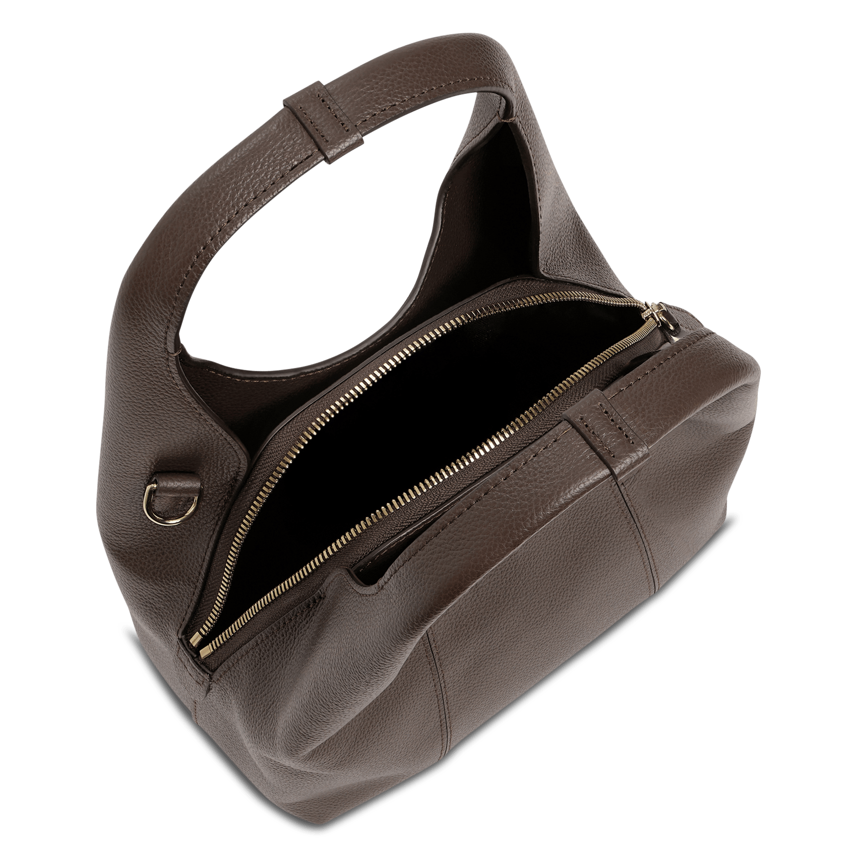 Grained leather shoulder bag | Brown LE TANNEUR Women