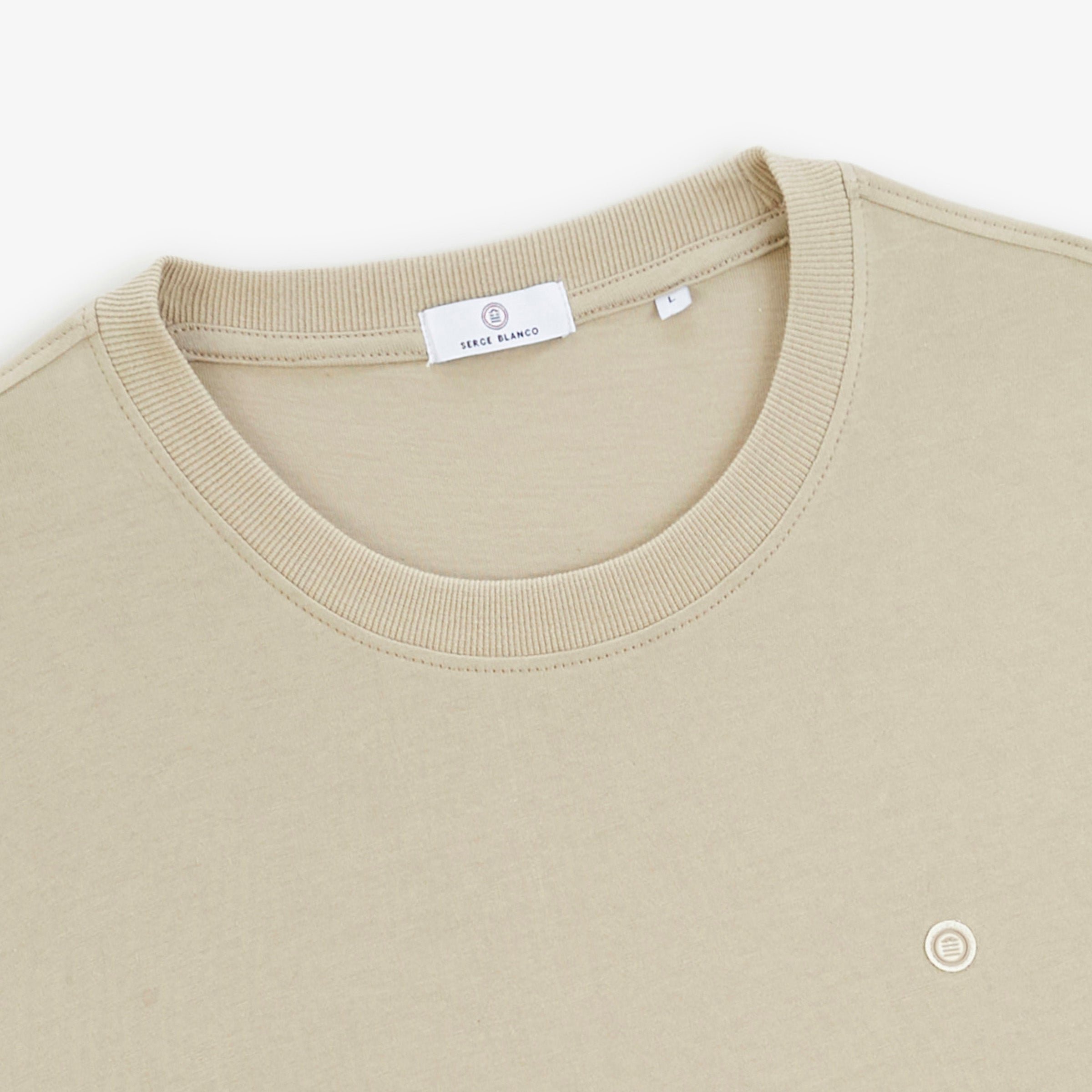 Short-sleeve round neck t-shirt SERGE BLANCO Beige