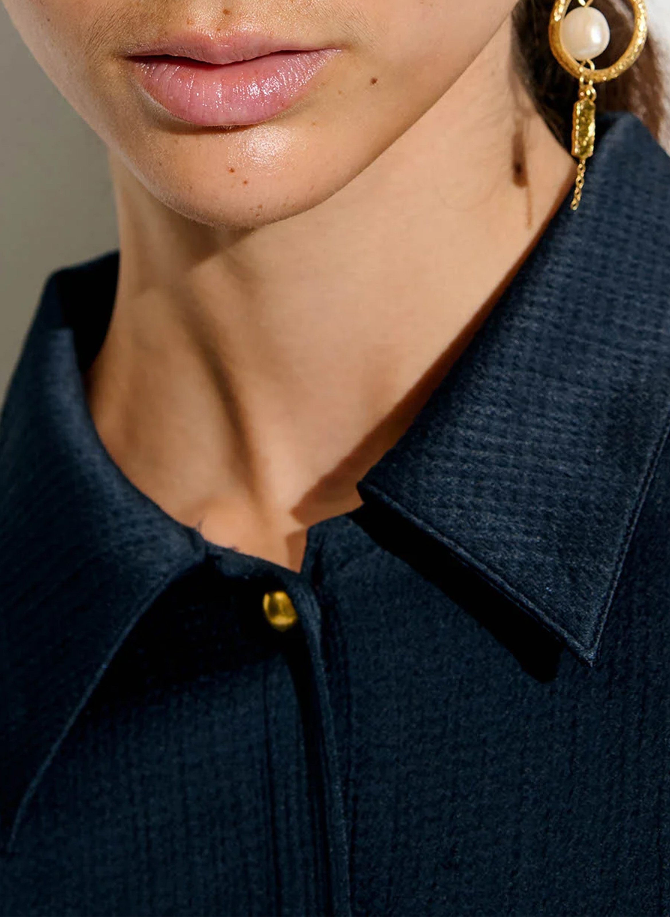 Chemise ample col classique SESSUN Bleu