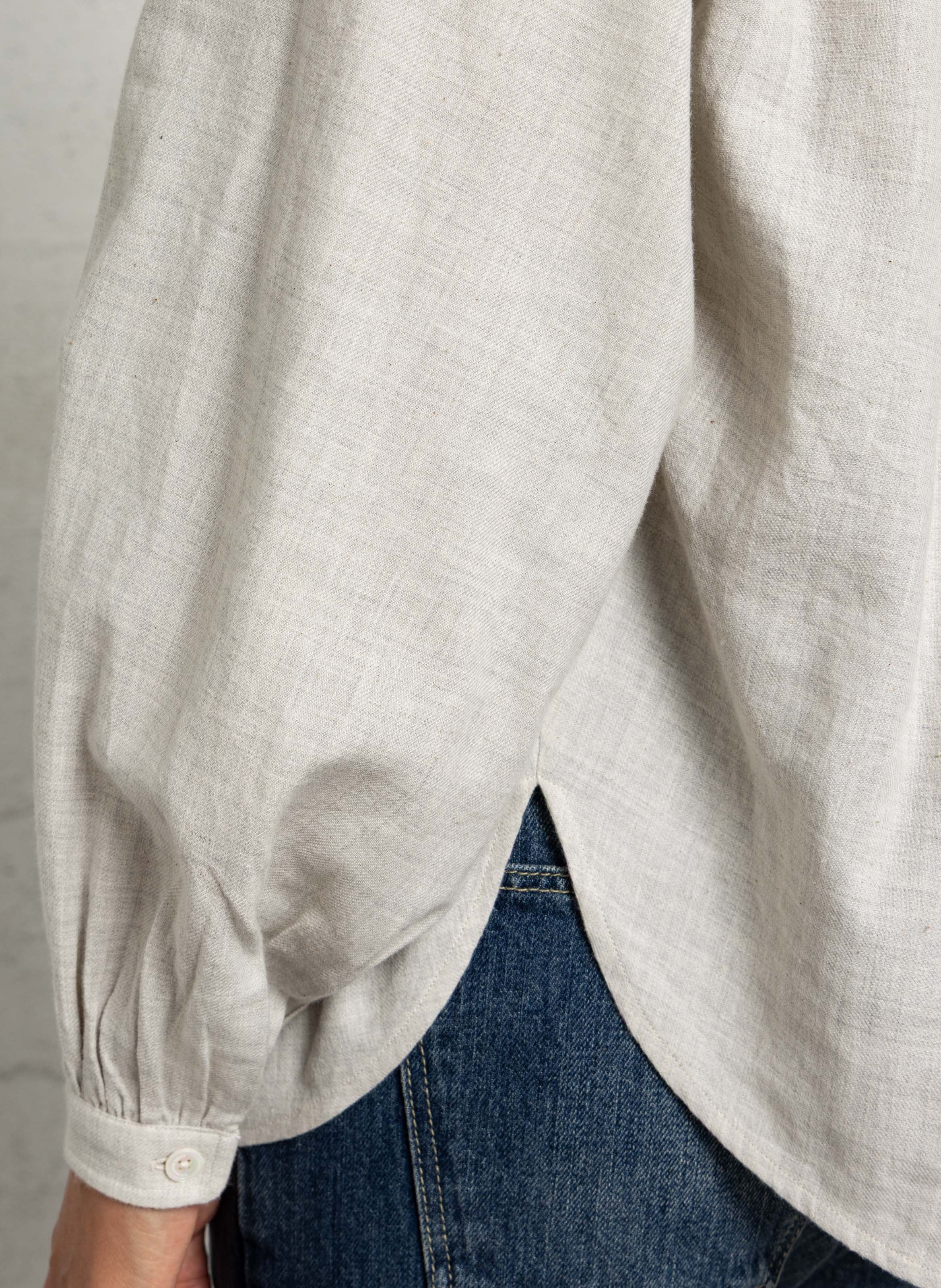 Rundhals-Top aus Baumwolle LAURENCE BRAS Weiss