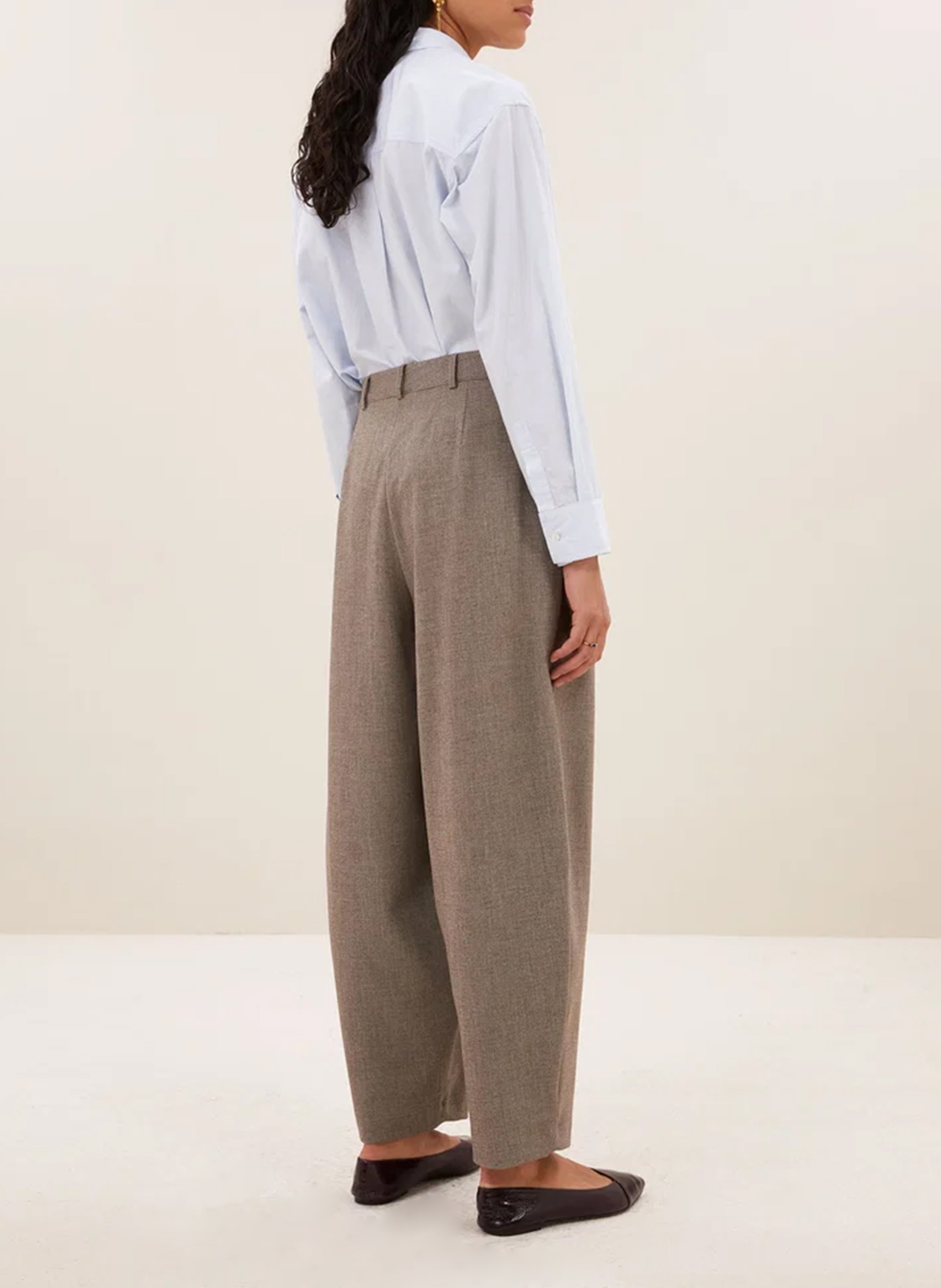 Pantalon ballon uni  BY BAR Marron