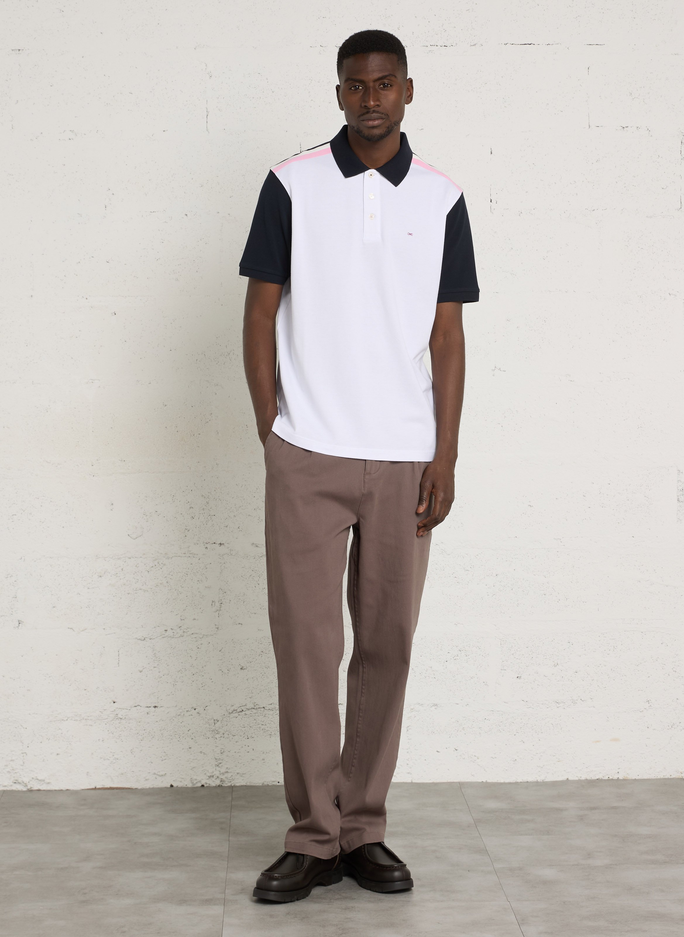 Polo manches courtes en coton EDEN PARK Bleu