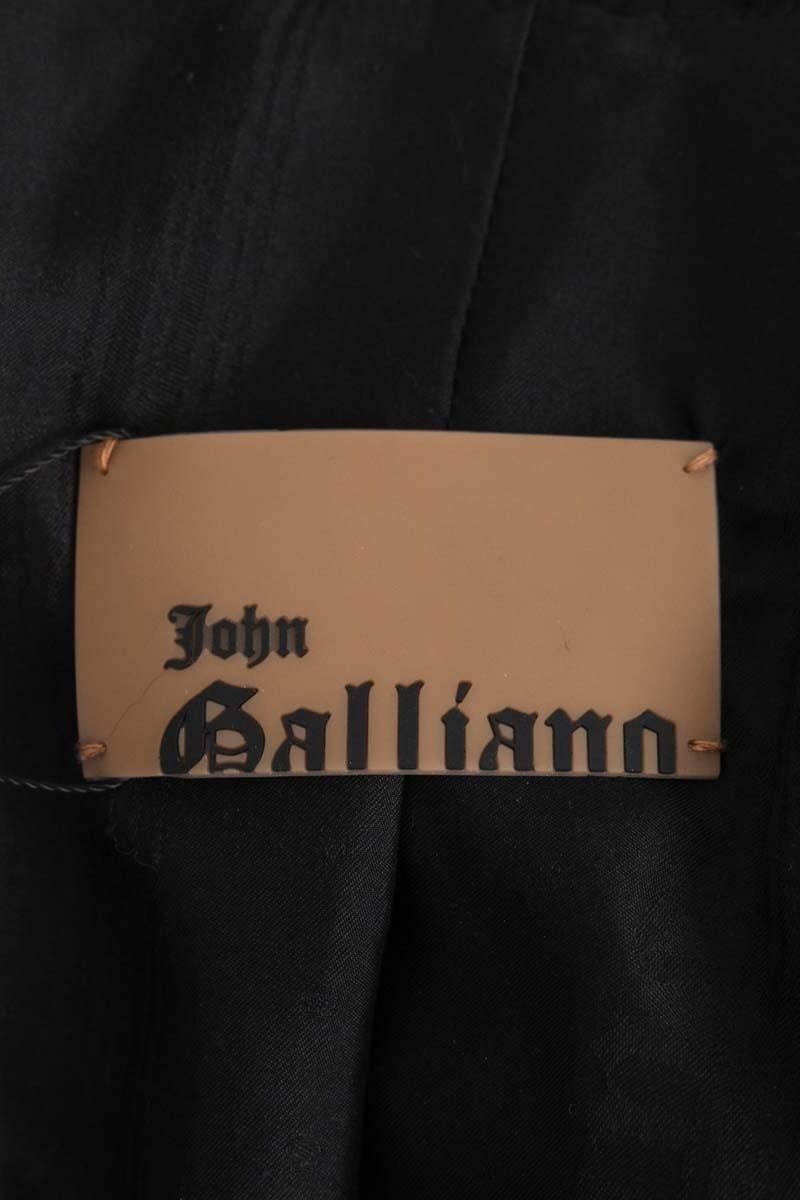 Regular-fit organic cotton jacket with sherpa collar JOHN GALLIANO - SECONDE MAIN Black