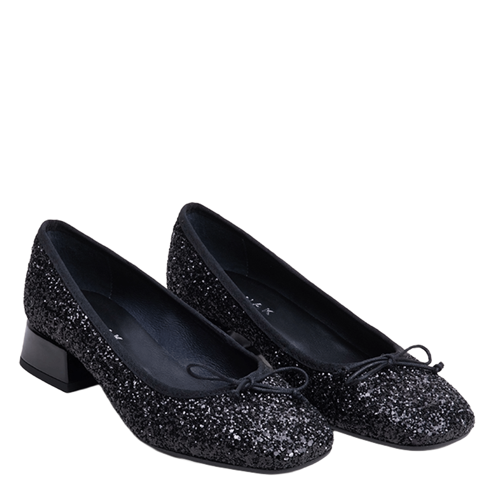 Glitter ballerinas with heels JONAK Black
