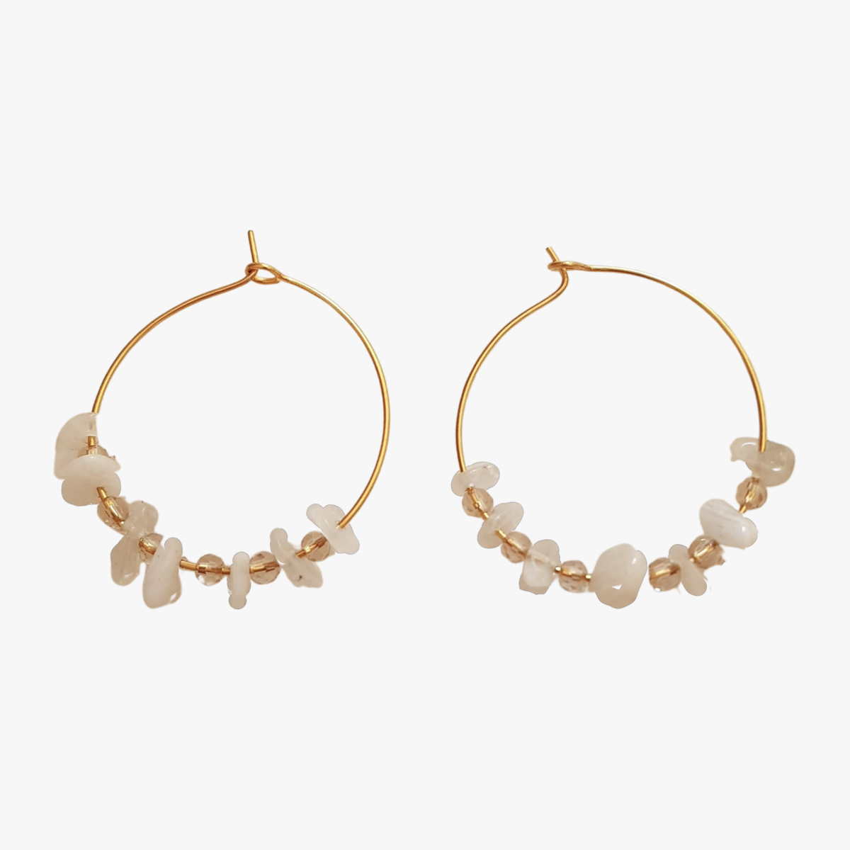 Moonstone earrings GINANDGER Blue