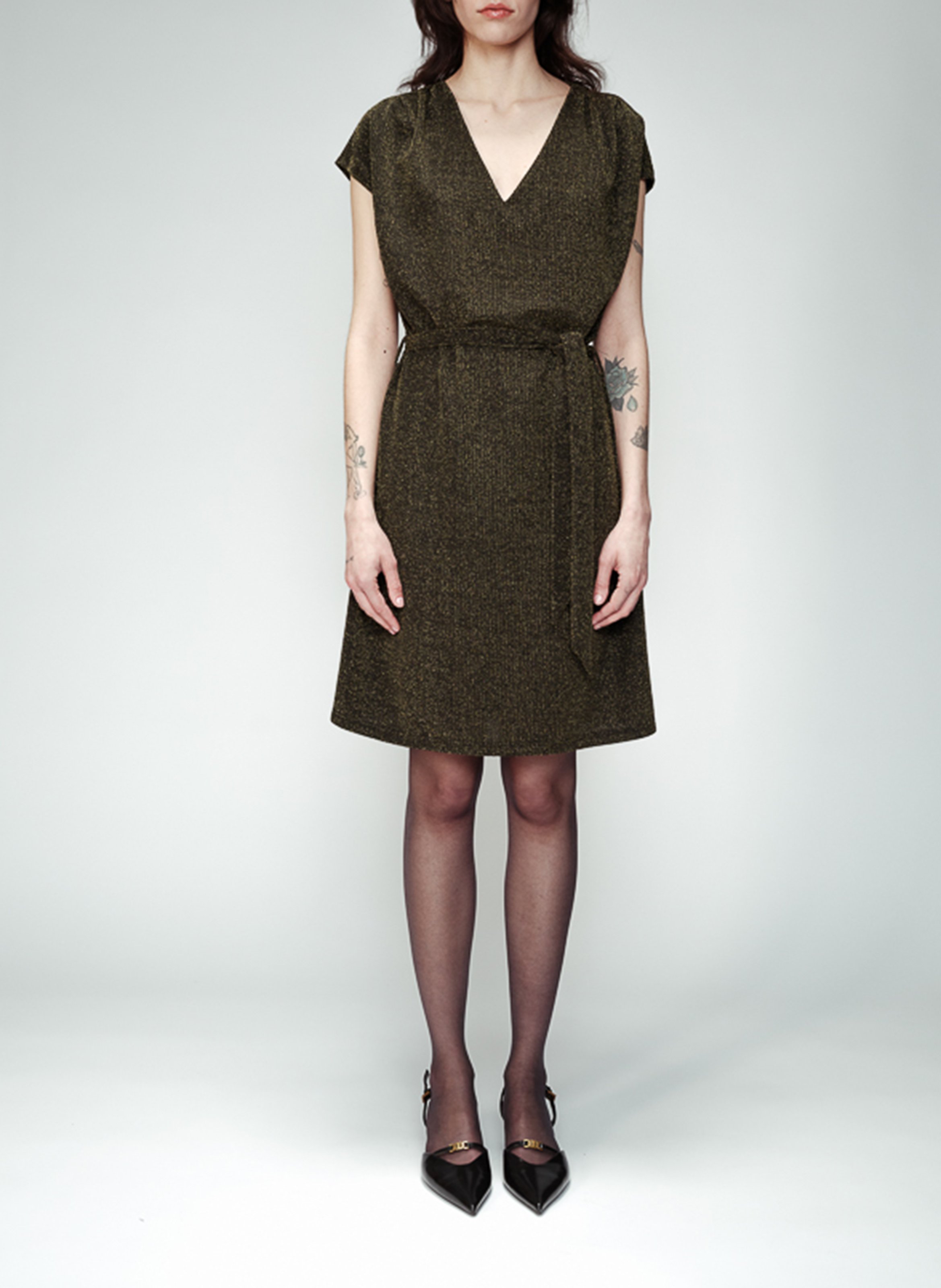 Belted dress GRACE ET MILA Golden