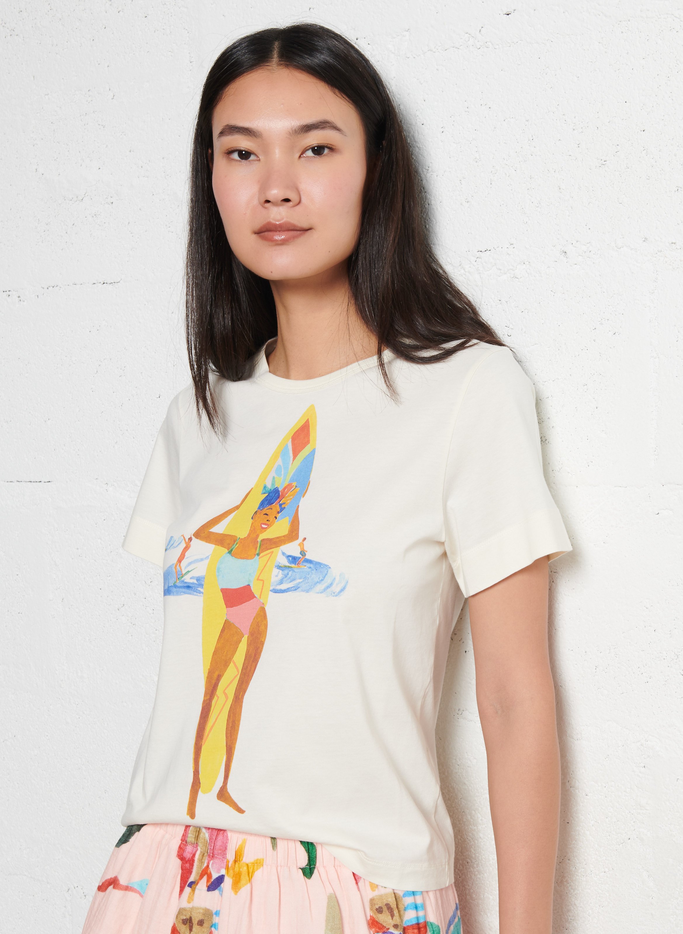 Printed organic cotton T-shirt G.KERO Multicolored