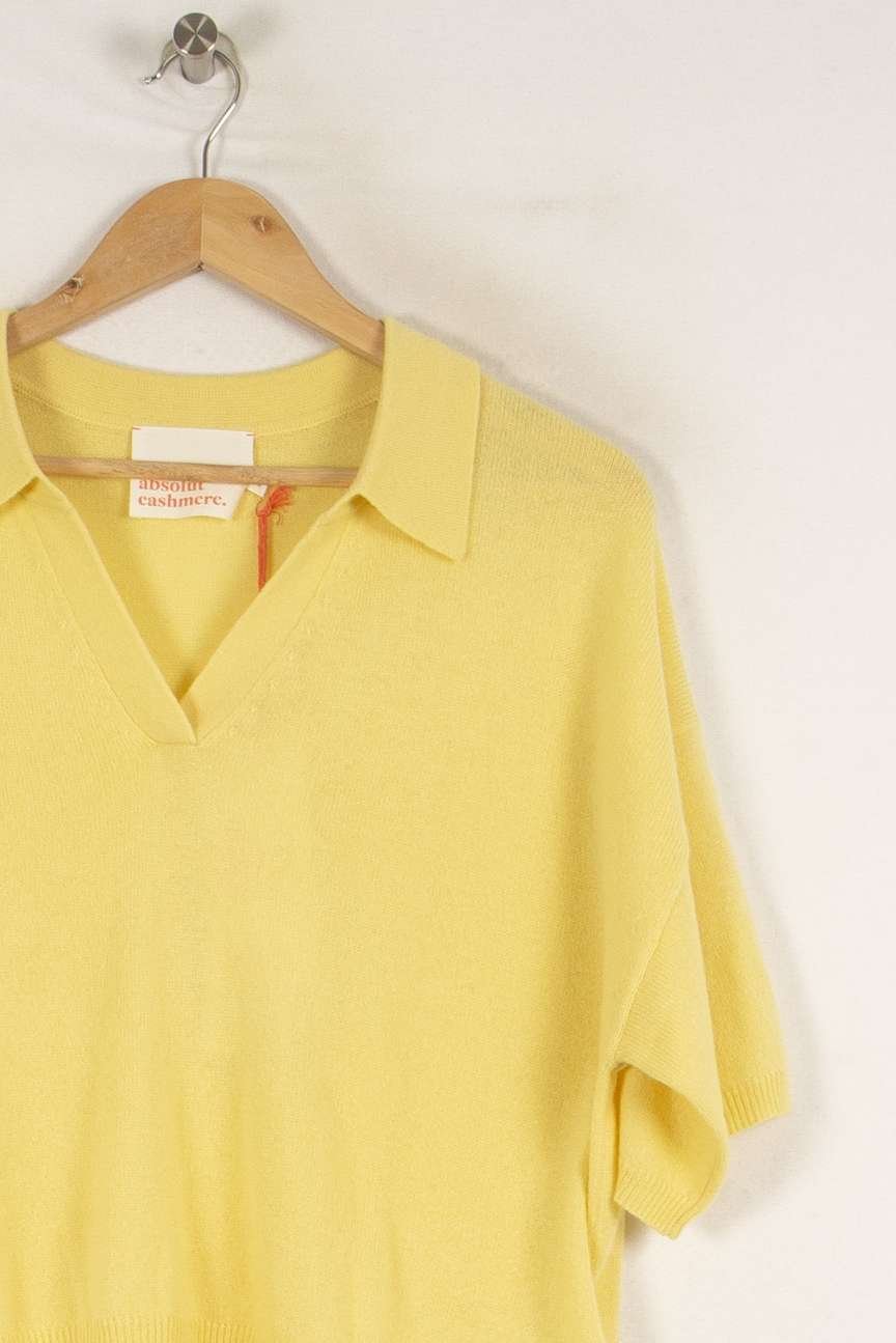 Tommy Badge T-shirt ABSOLUT CASHMERE - Seconde main Yellow