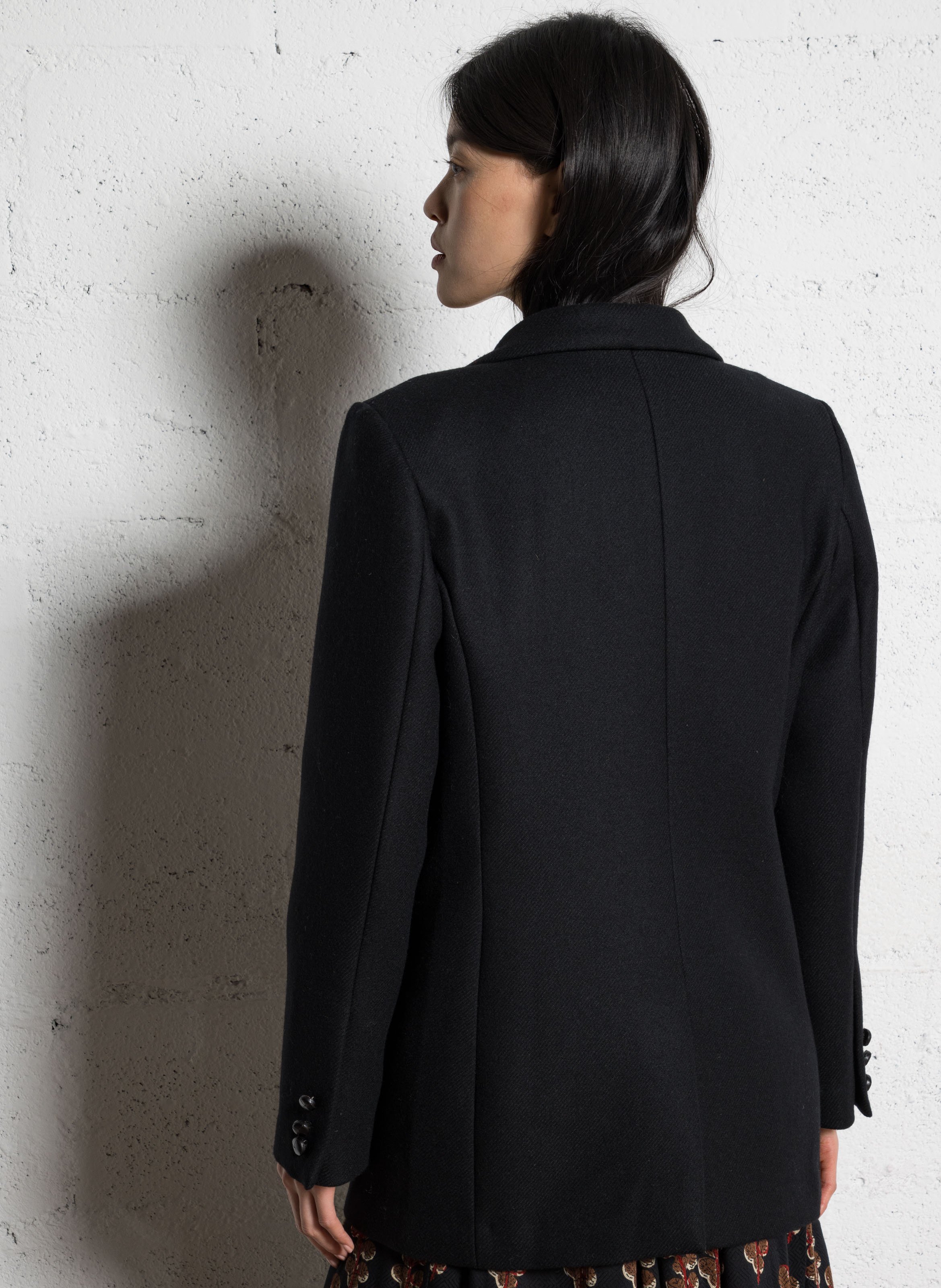 Long floral print viscose dress MAISON HOTEL Black