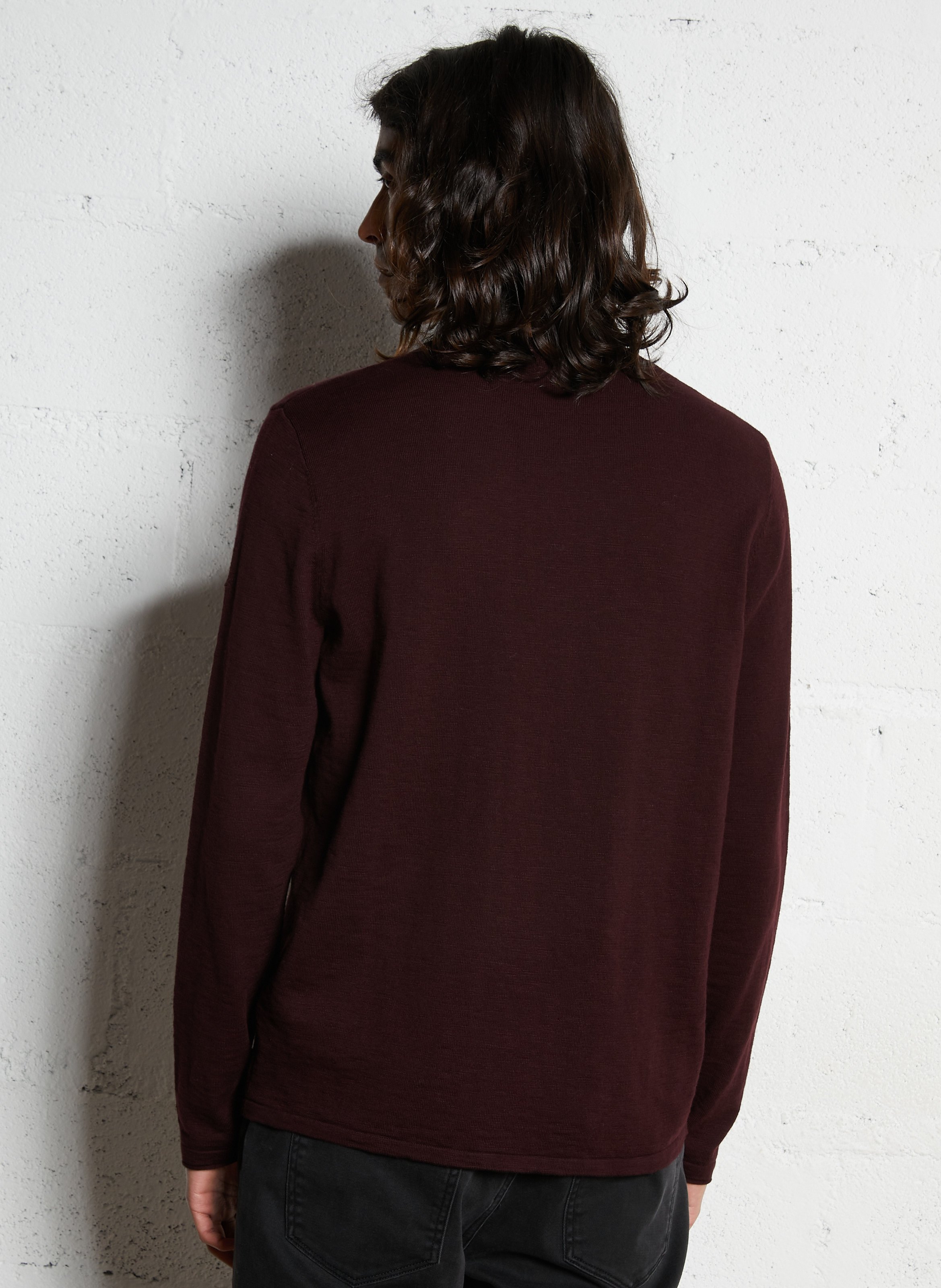 Gerade geschnittener Baumwollpullover IKKS Violett